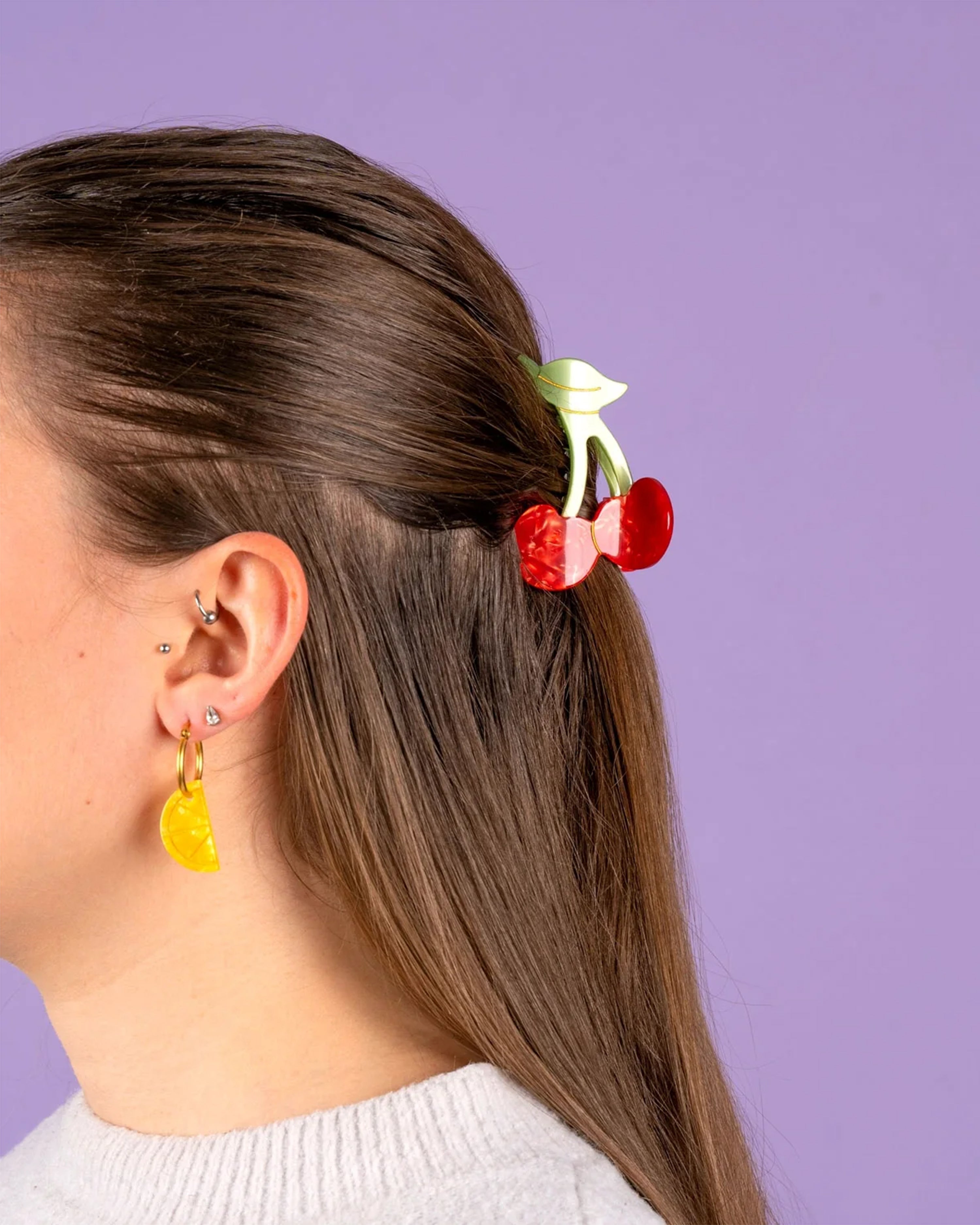 Cherry Hair Claw