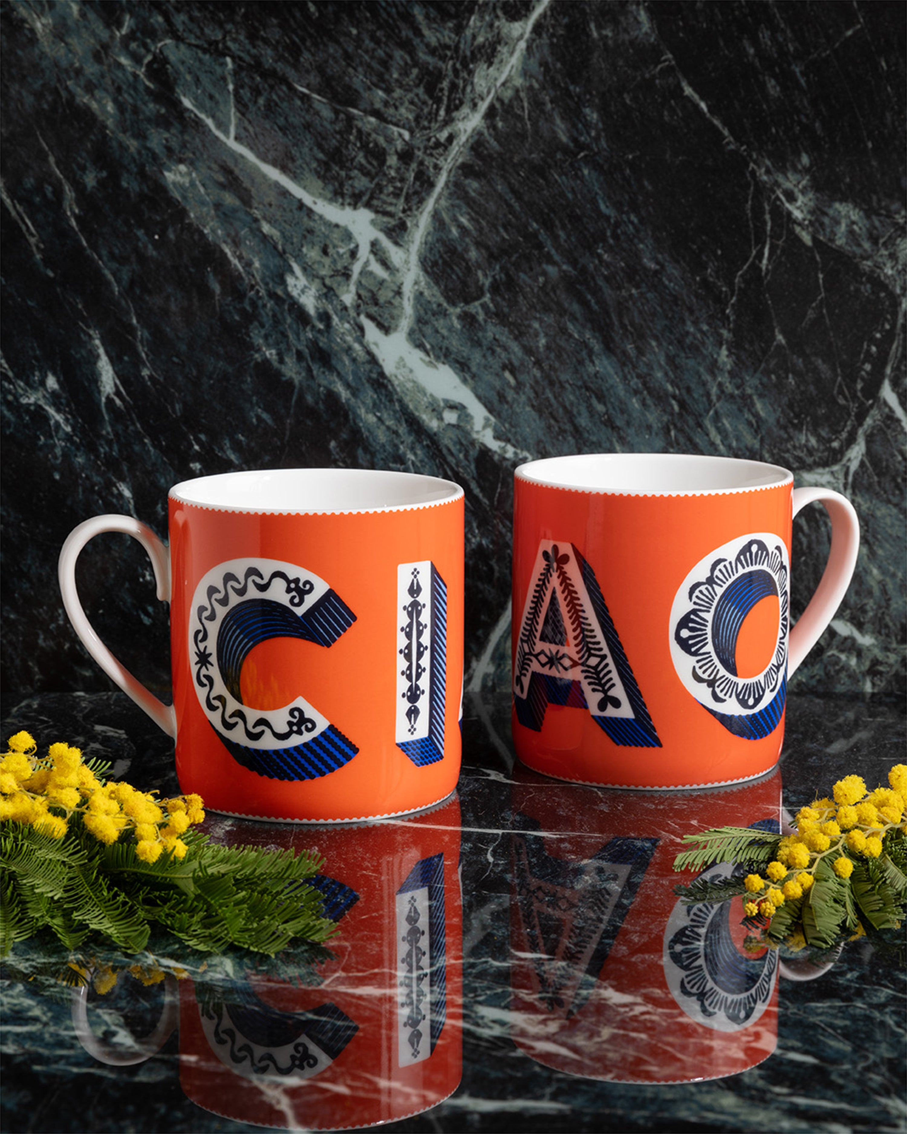 Ciao Orange Mug
