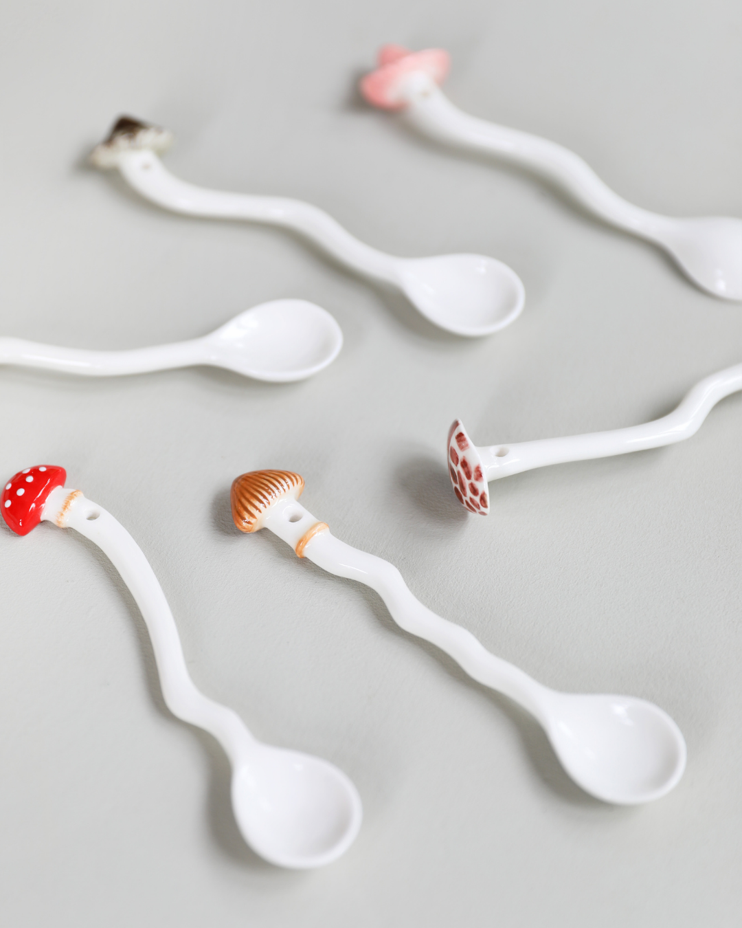 6 Set Mushroom Spoons