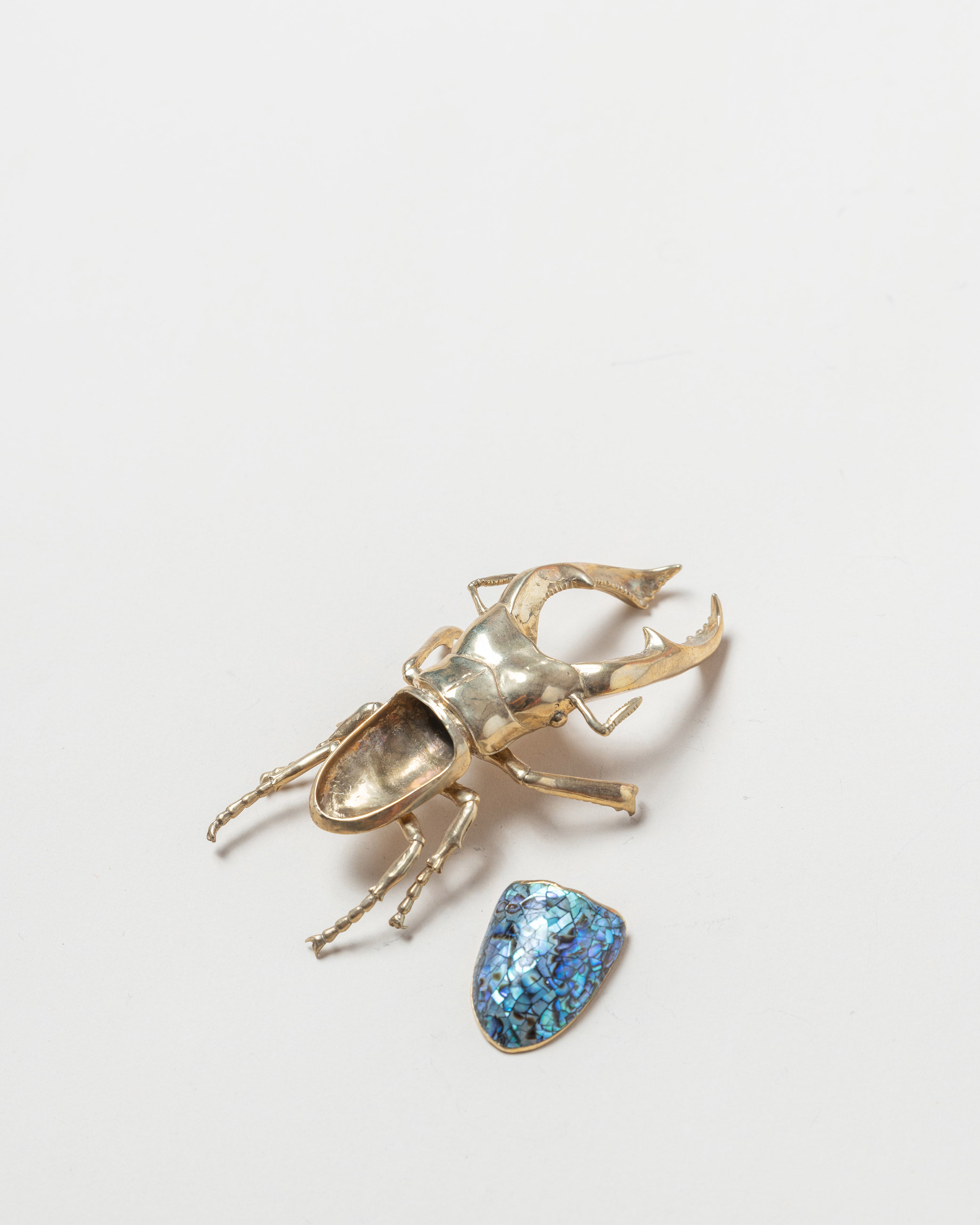 Small Scarab Box/Green Purple