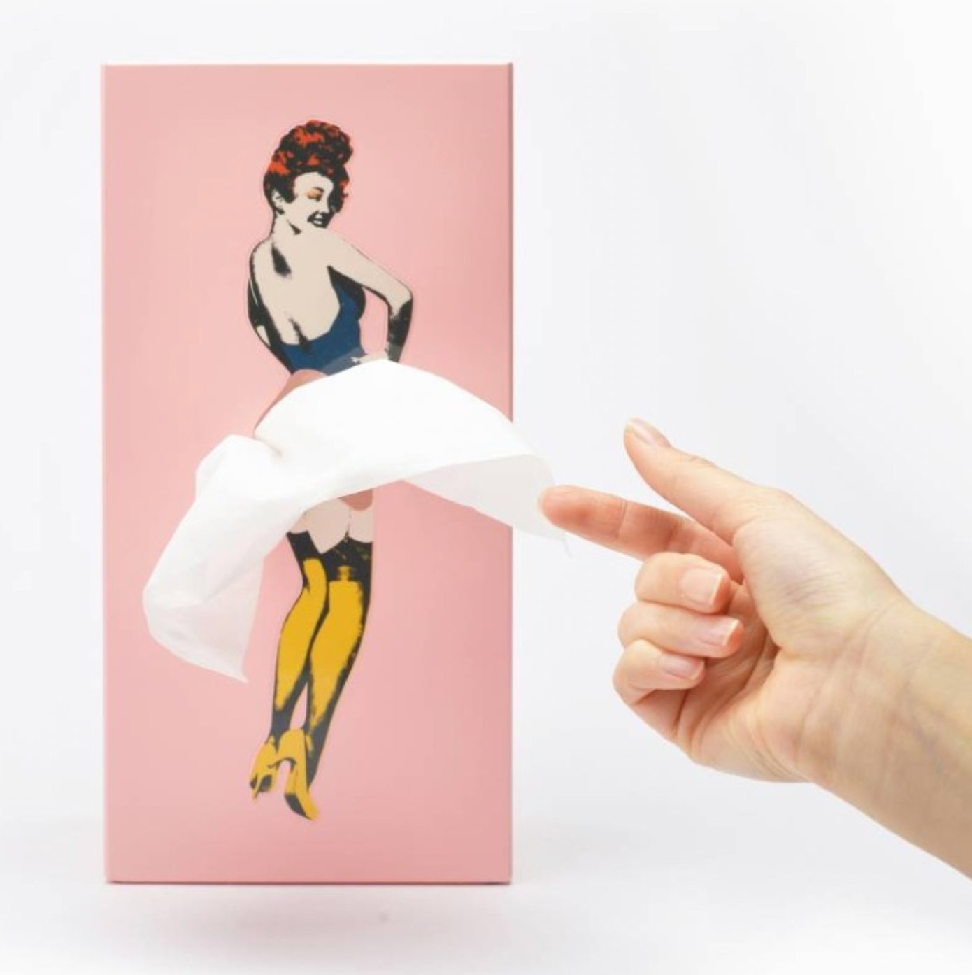Tissue Box Girl Pink