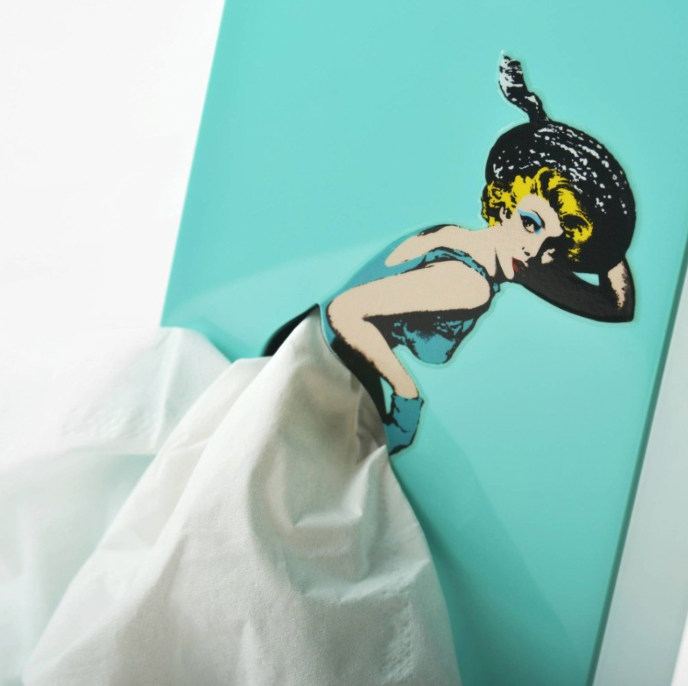 Tissue Box Girl Blue