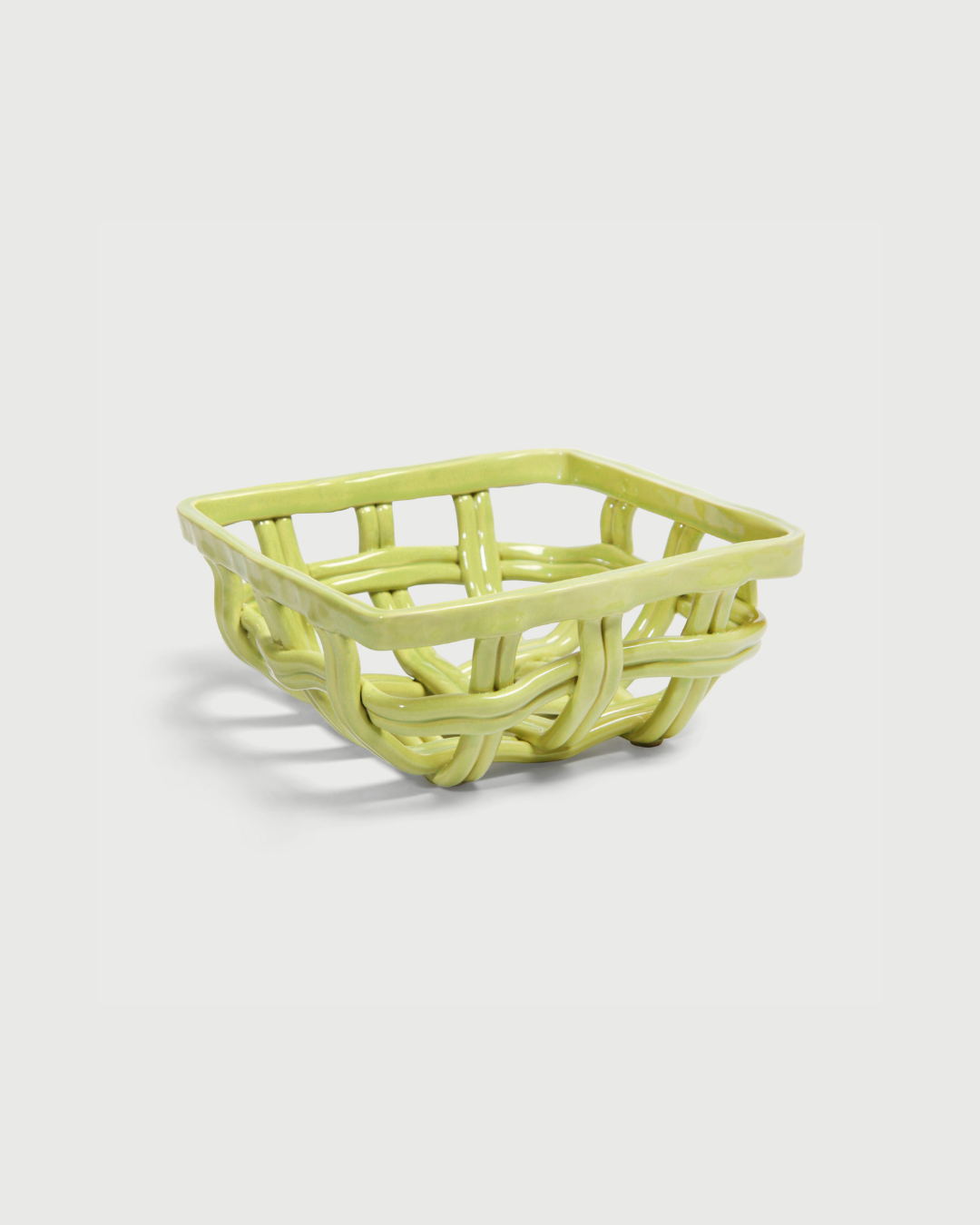 Ceramic Basket Green