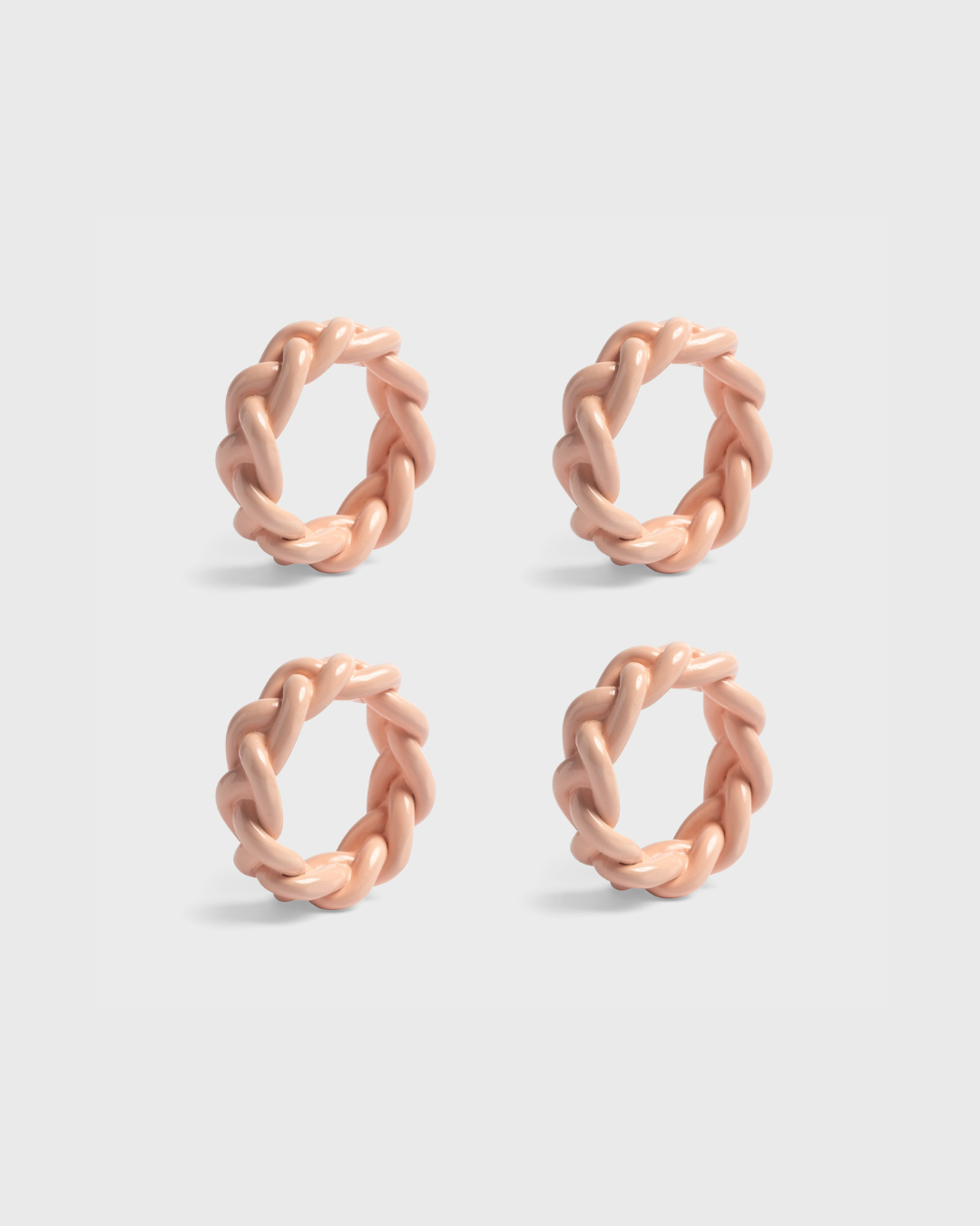 4 Set Pink Napkin Ring