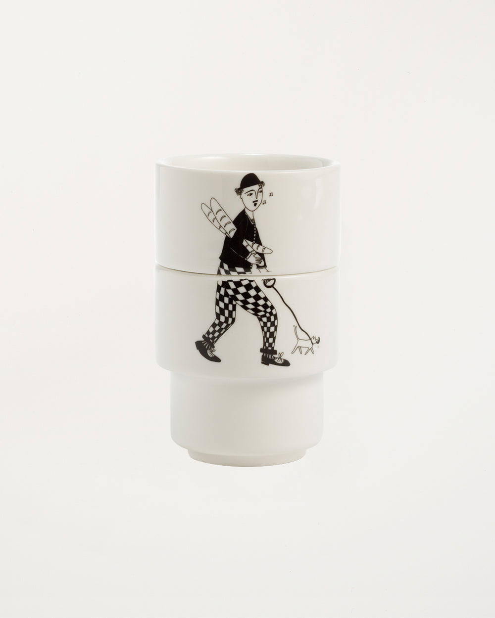 Egg Cup Sunday in Paris (Set of 2)