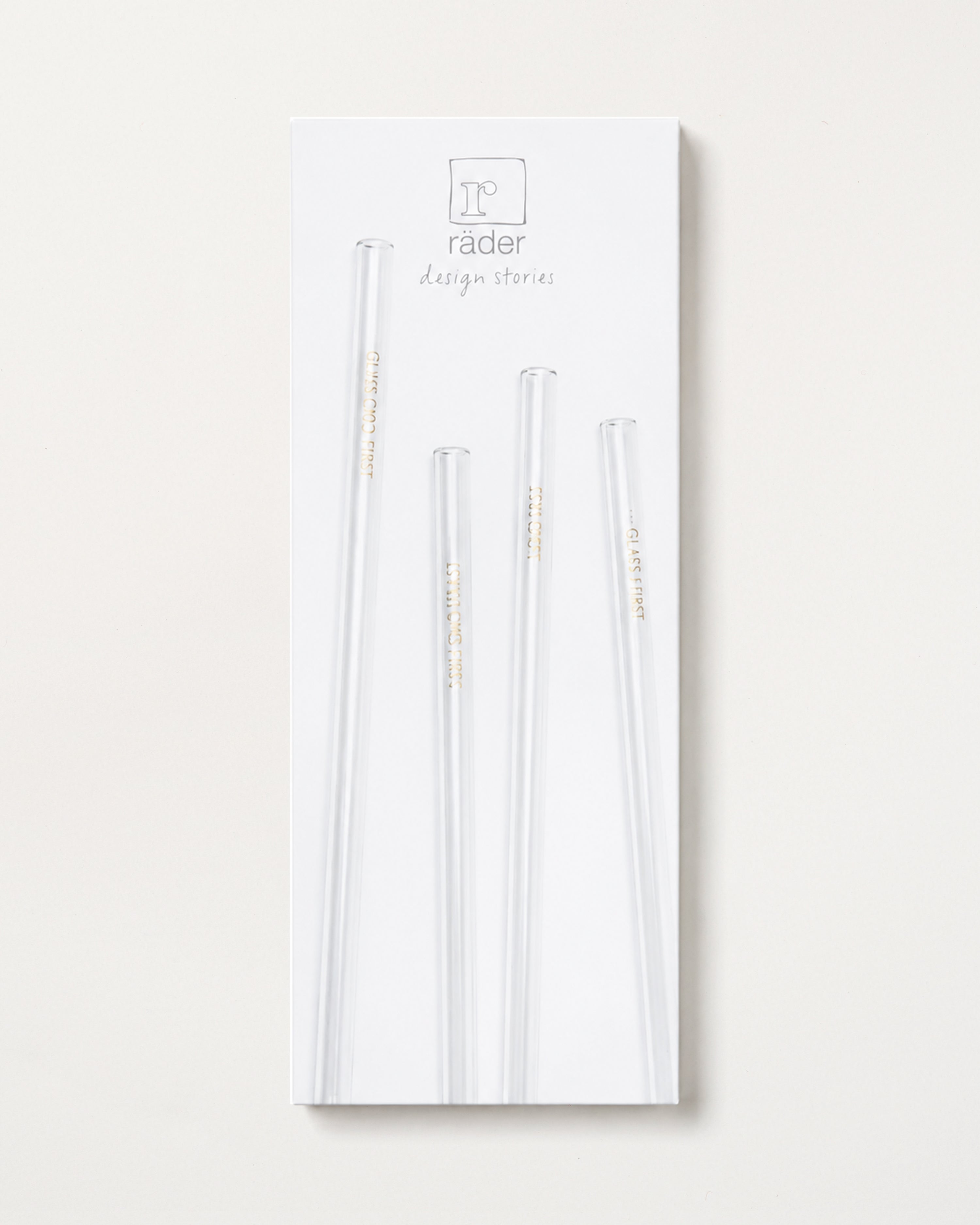 4 Aperitif Glass Straws