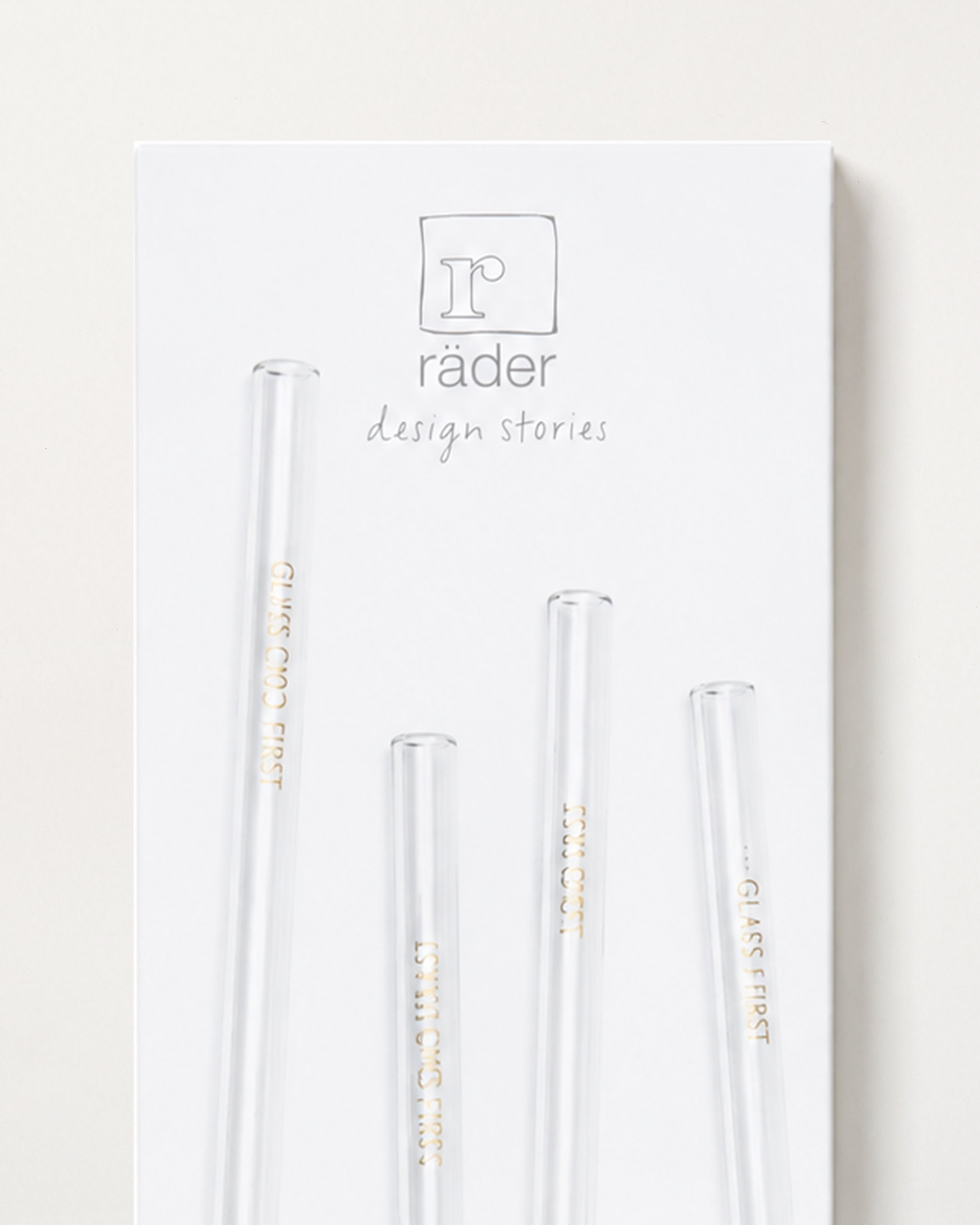 4 Aperitif Glass Straws
