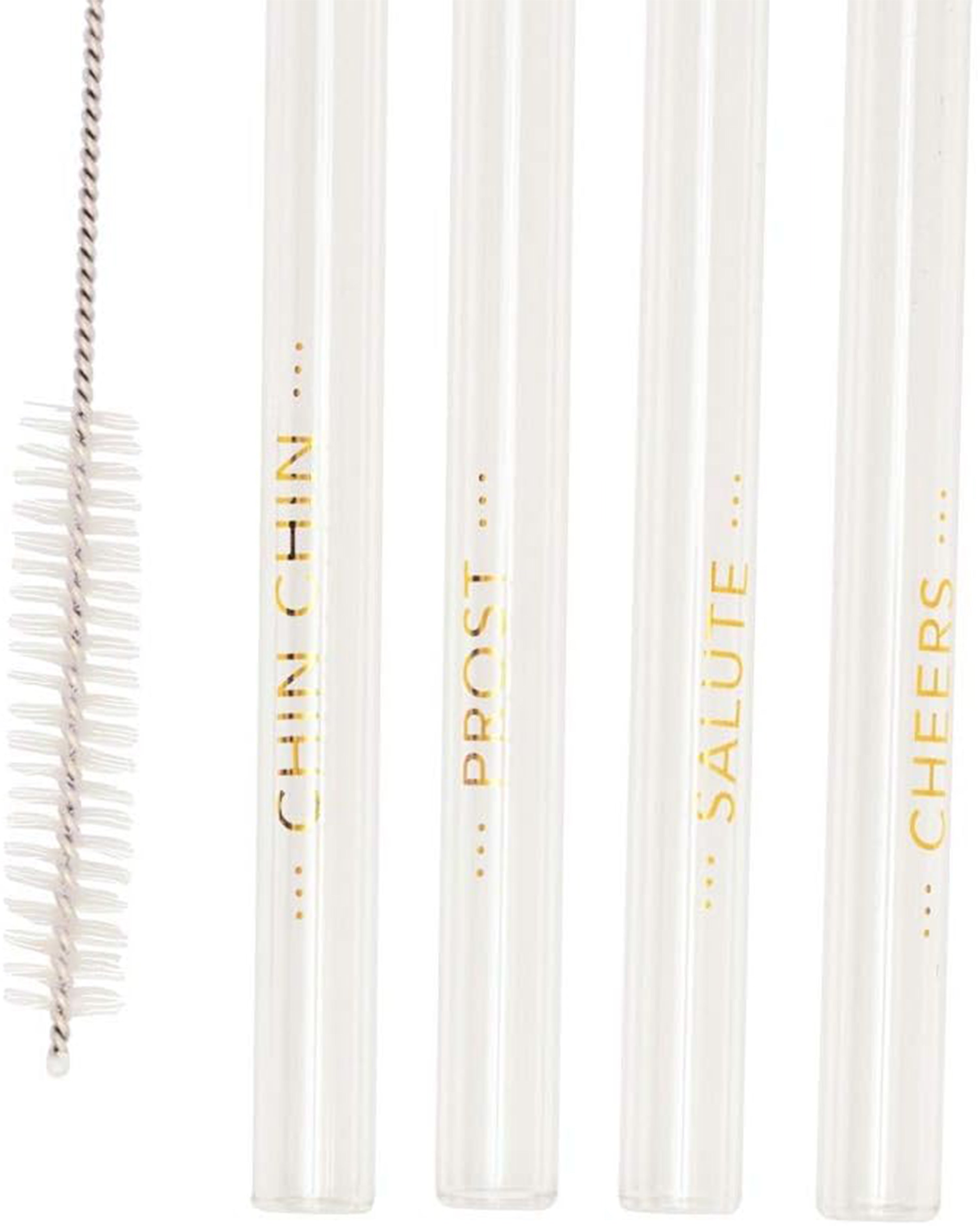 4 Aperitif Glass Straws