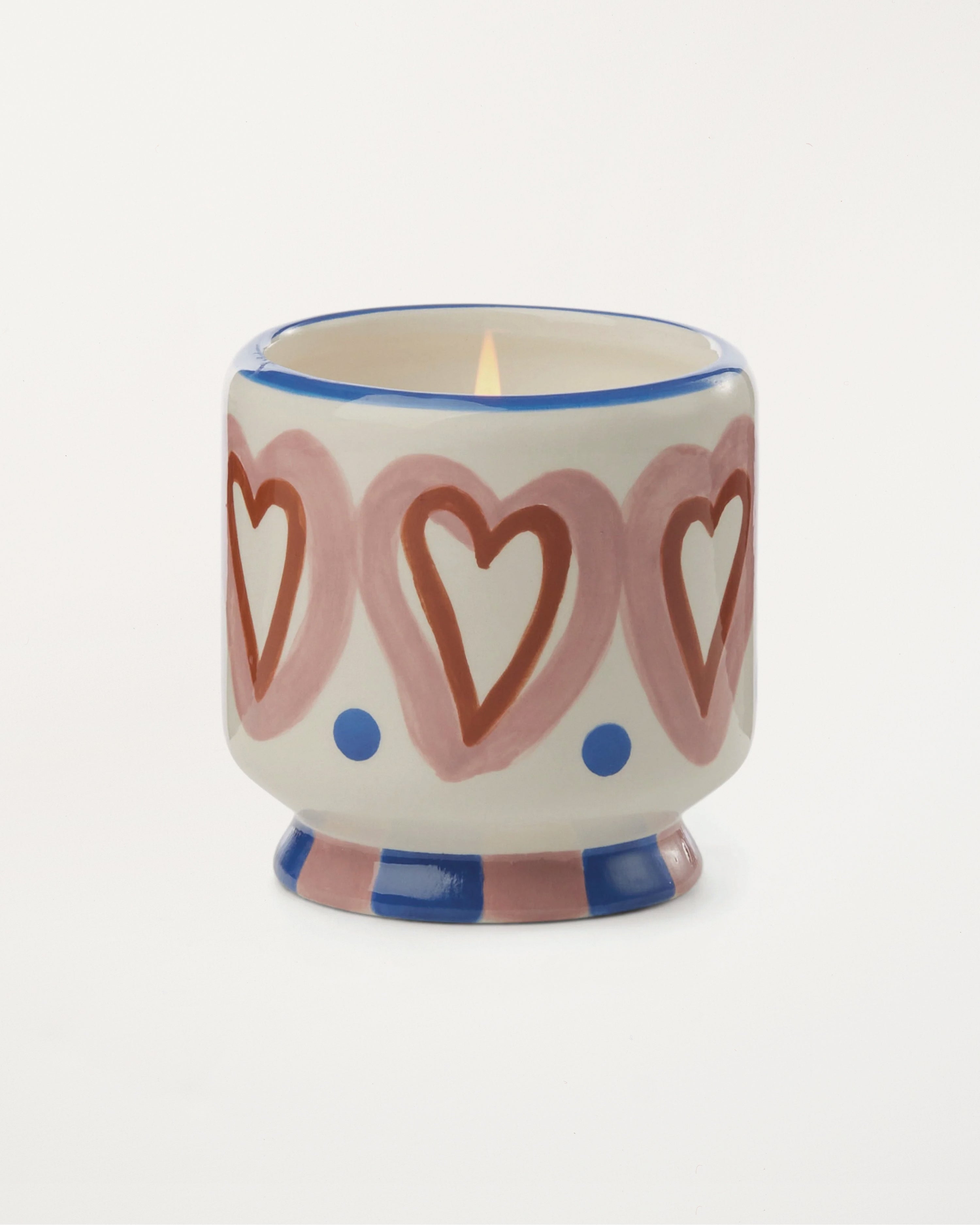 Adopo Hearts Ceramic Candle