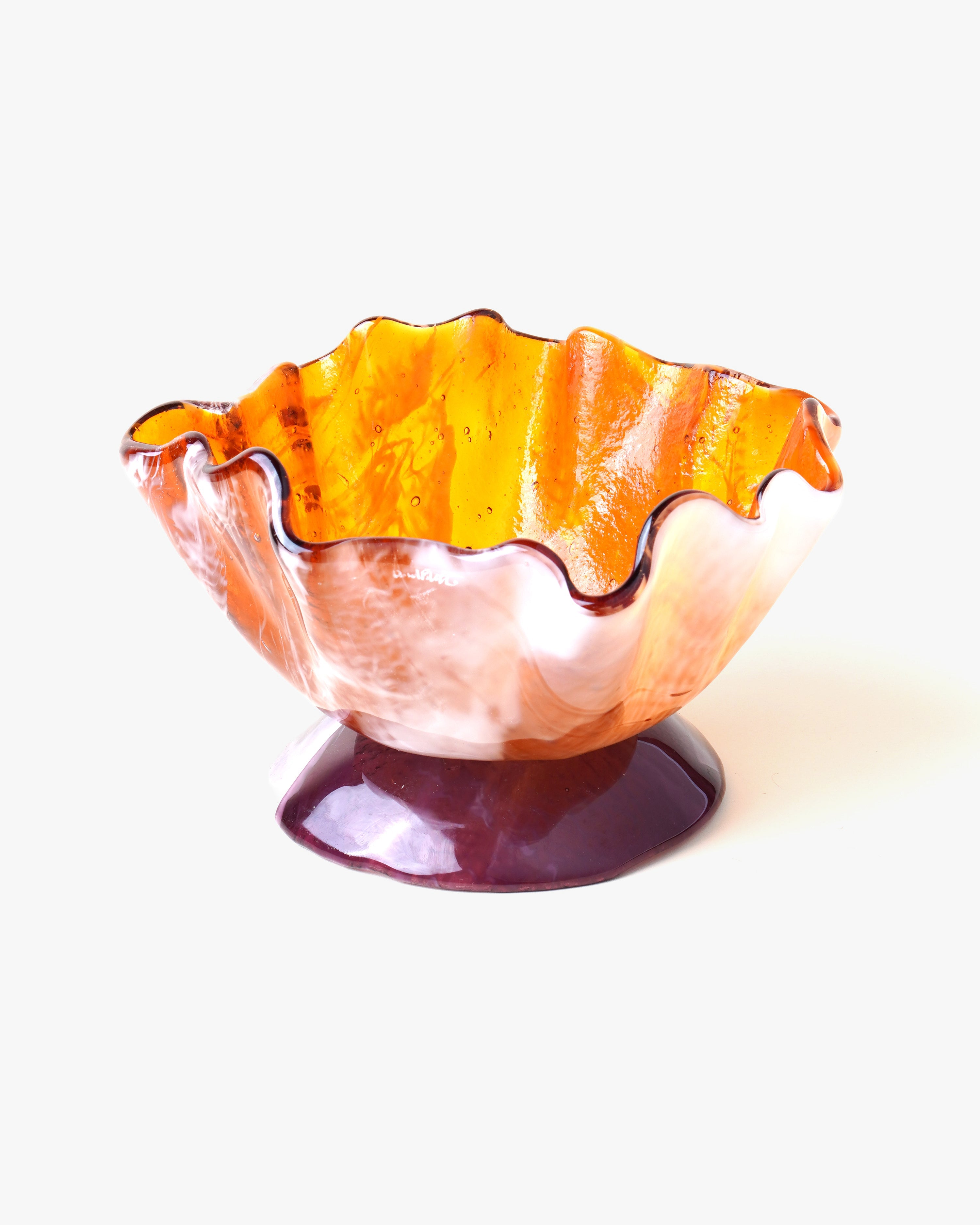 Alzata Bowl Marble Caramel & Plum D16cm