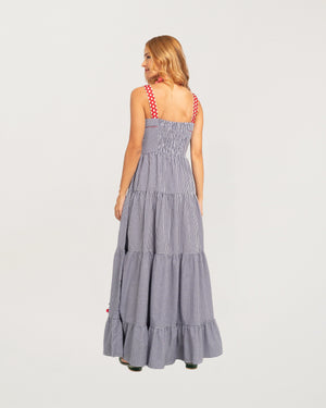 Amanda Cherry Dress Small Vichy