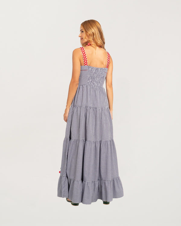 Amanda Cherry Dress Small Vichy