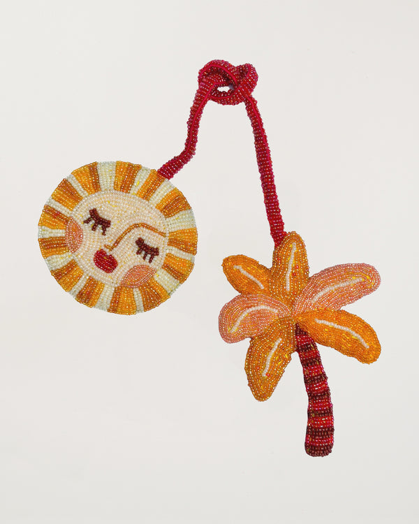 Bag Charm Palm Tree & Sun