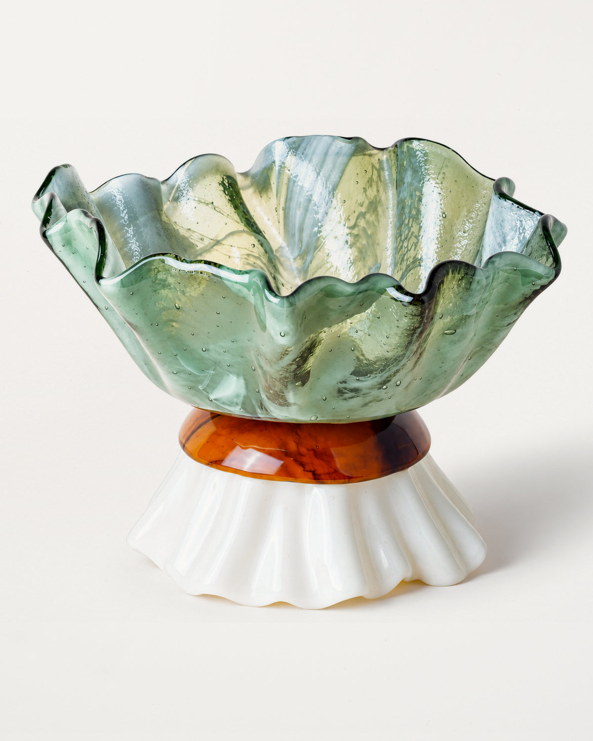 Ballarina Bowl Marble Sage, Marble Caramel & Ivory D27cm