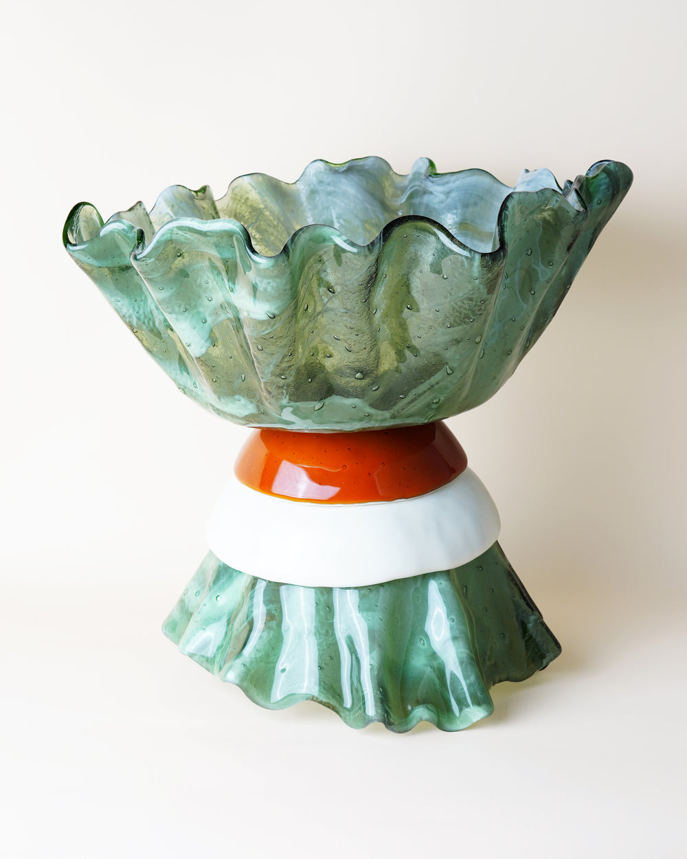 Ballarina Bowl Marble Sage, Caramel, Ivory & Marble Sage D40cm