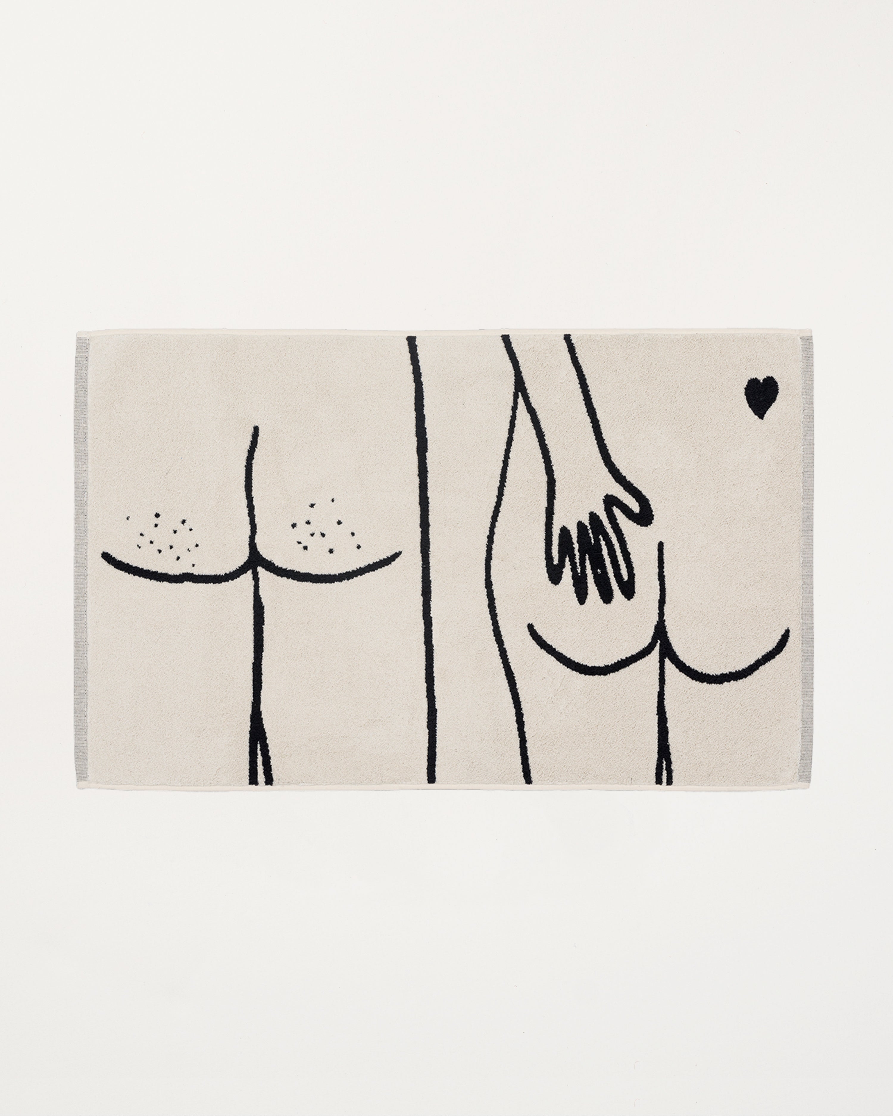 Bath Mat Naked Couple Back