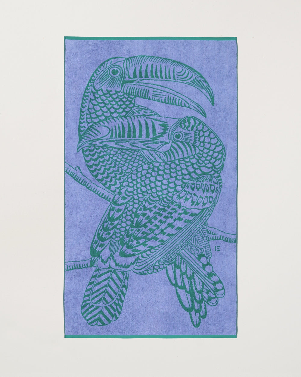 Beach Towel Toucan Lavender