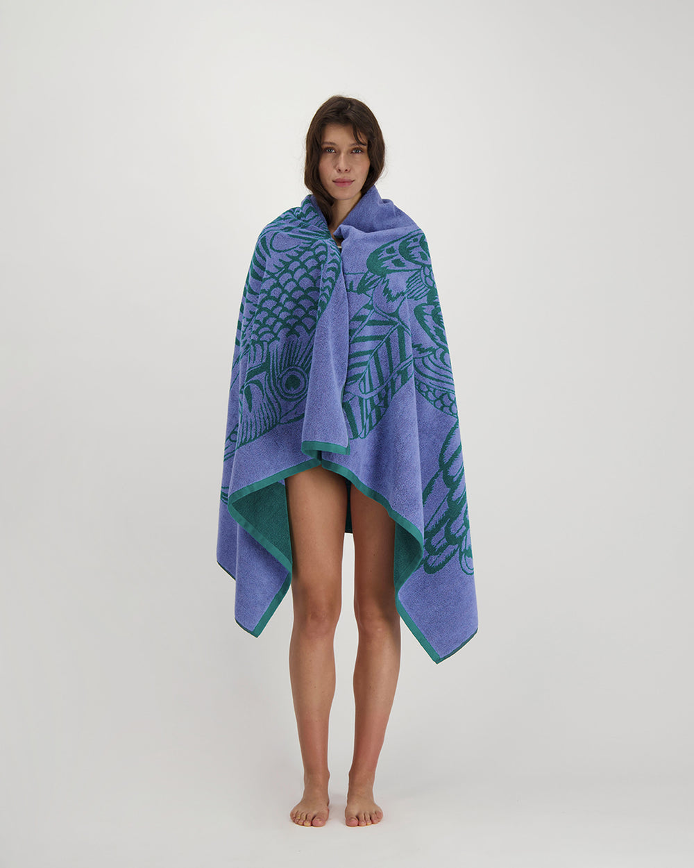 Beach Towel Toucan Lavender
