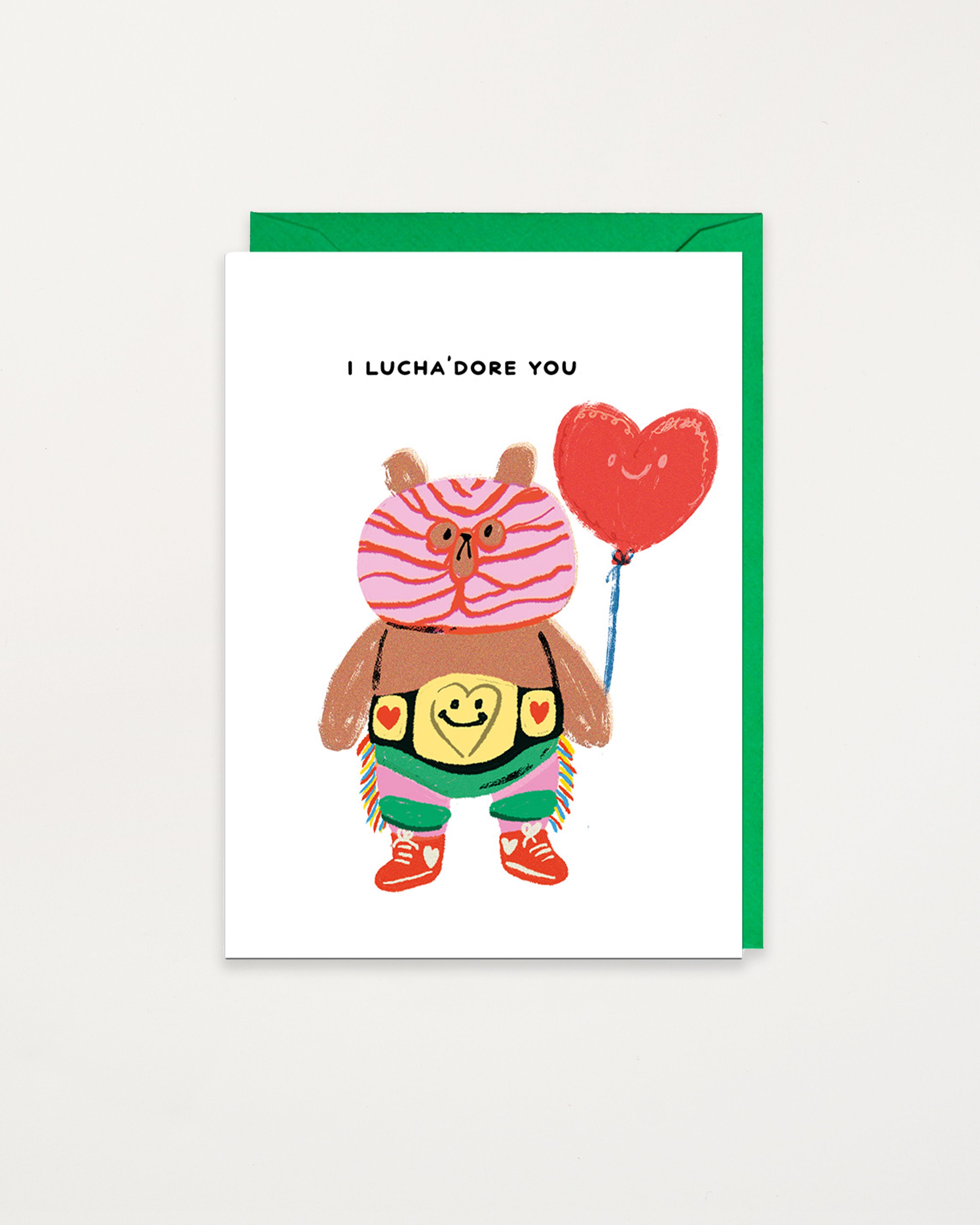 Bearly Getting By Forever Card I Lucha'dore You