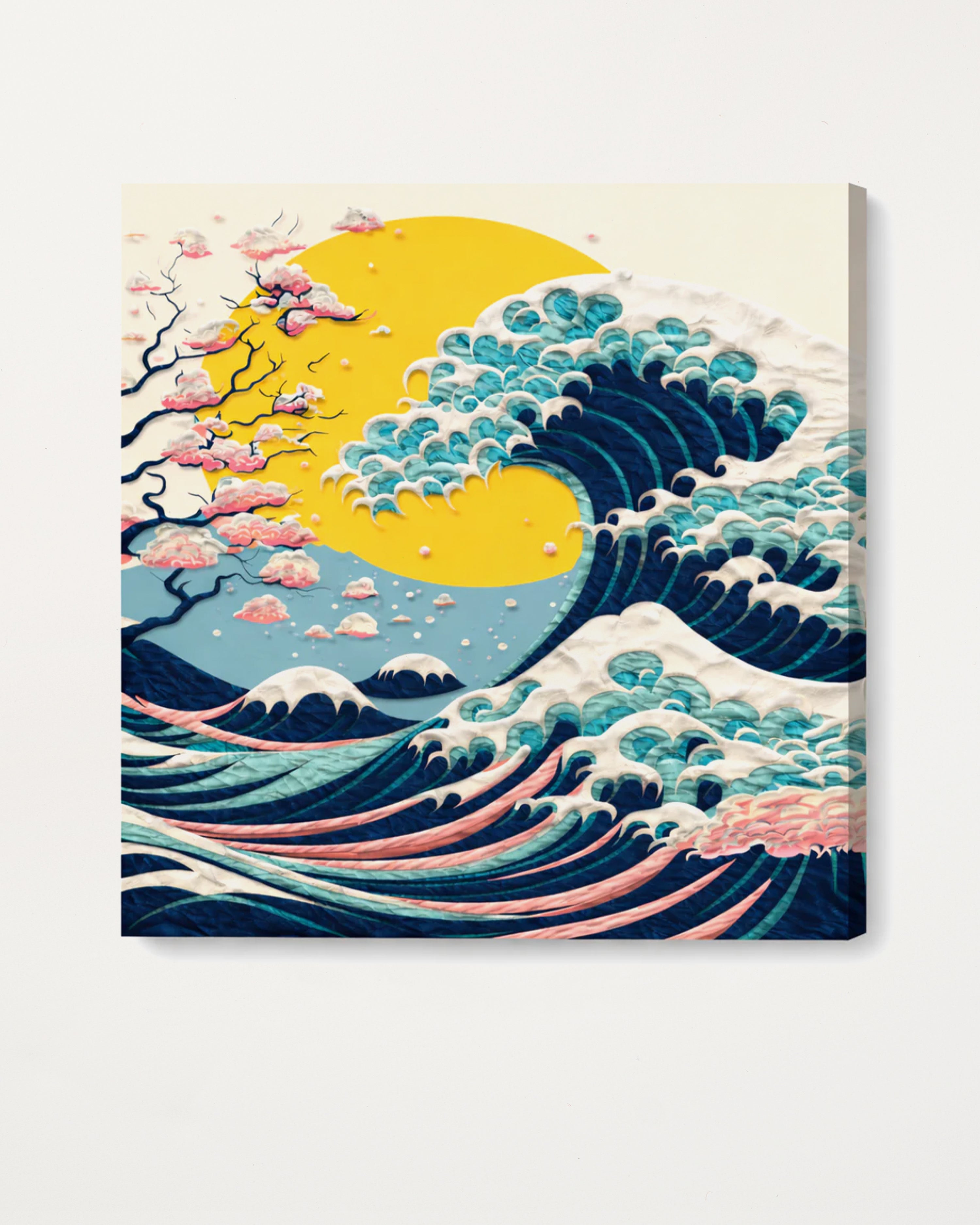 Big Wave Clay Painting