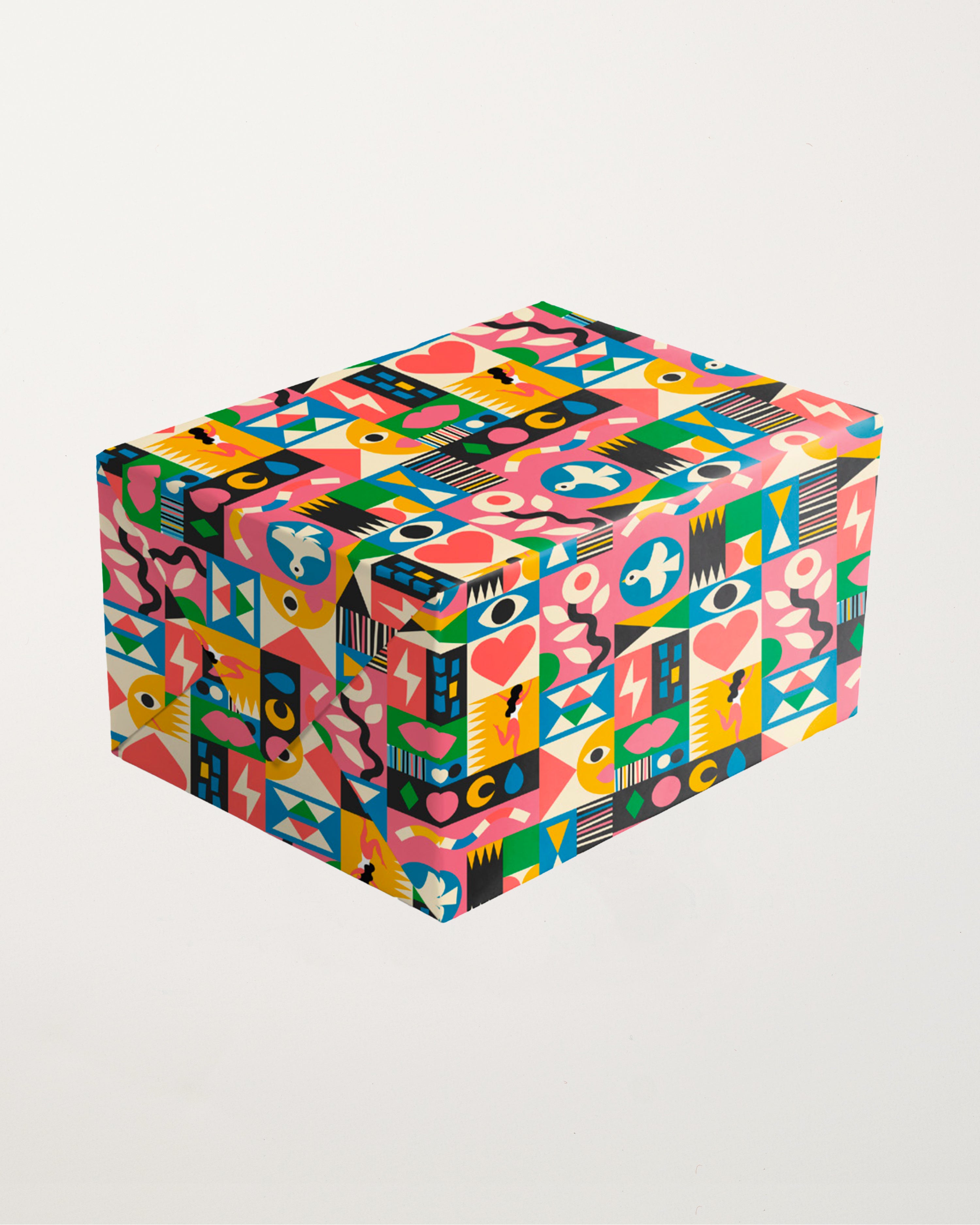 Block Pattern Wrapping Paper