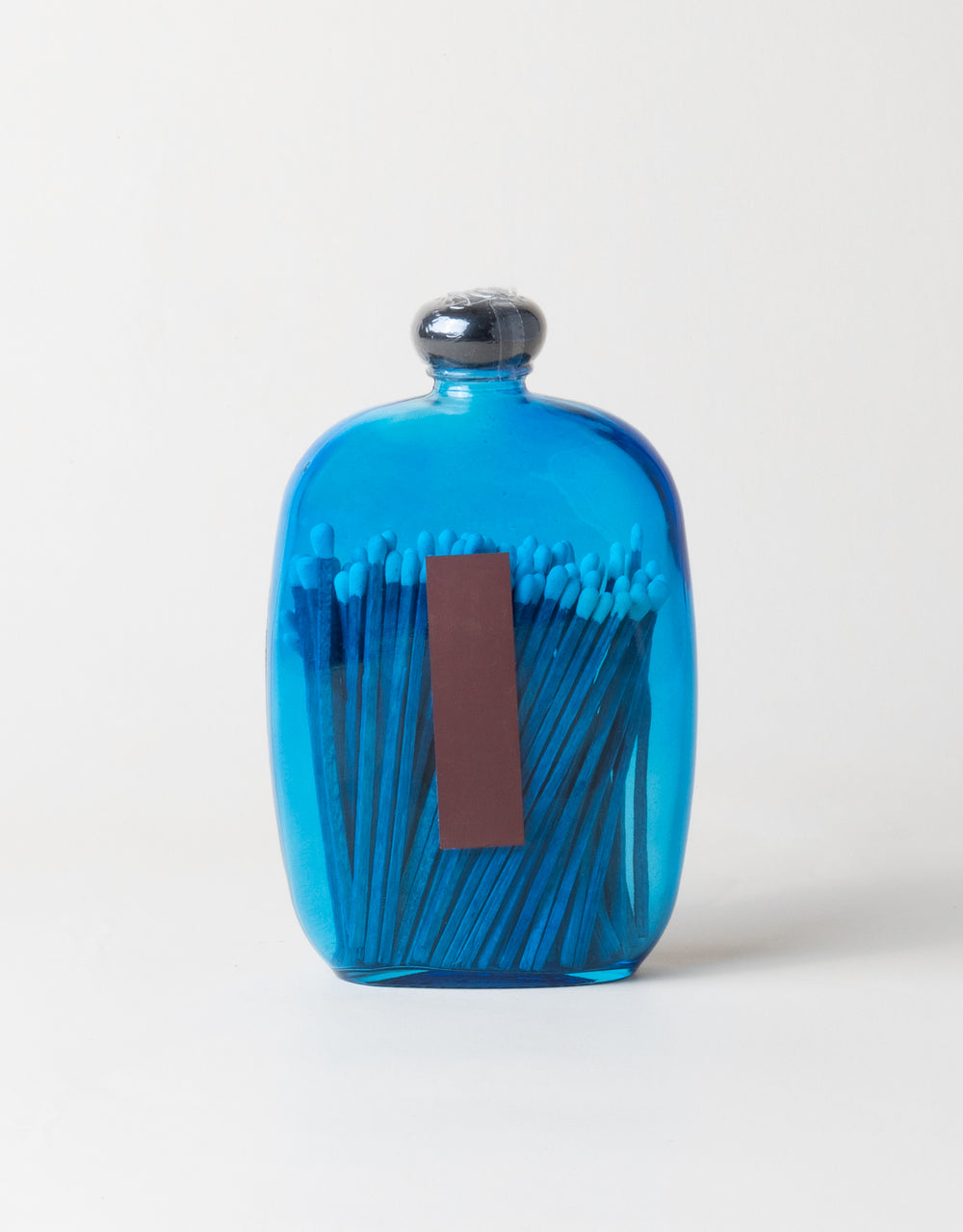 Blue Bubble Match Jar