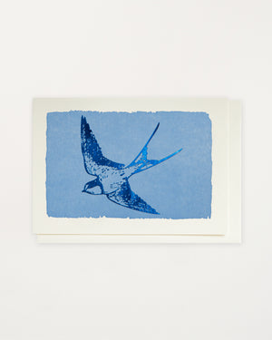 Blue Foil Swallow Card Set