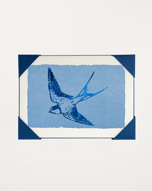 Blue Foil Swallow Card Set