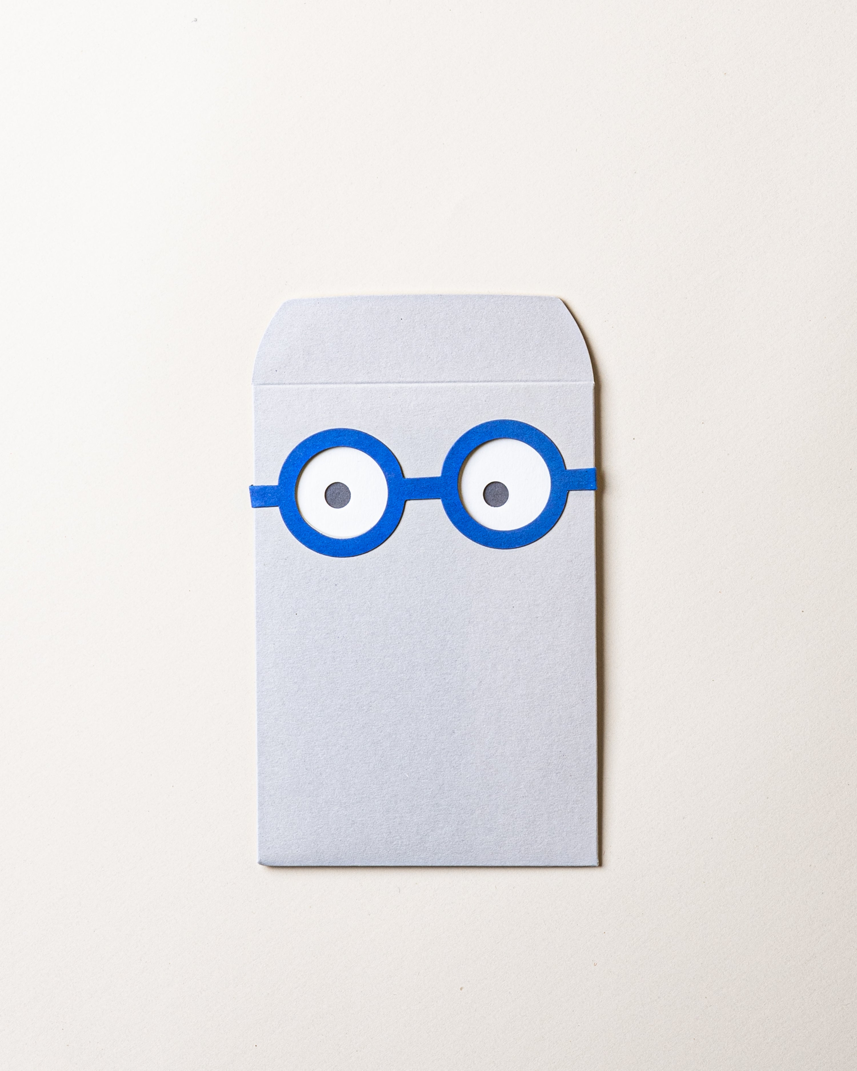 Blue Glasses Card
