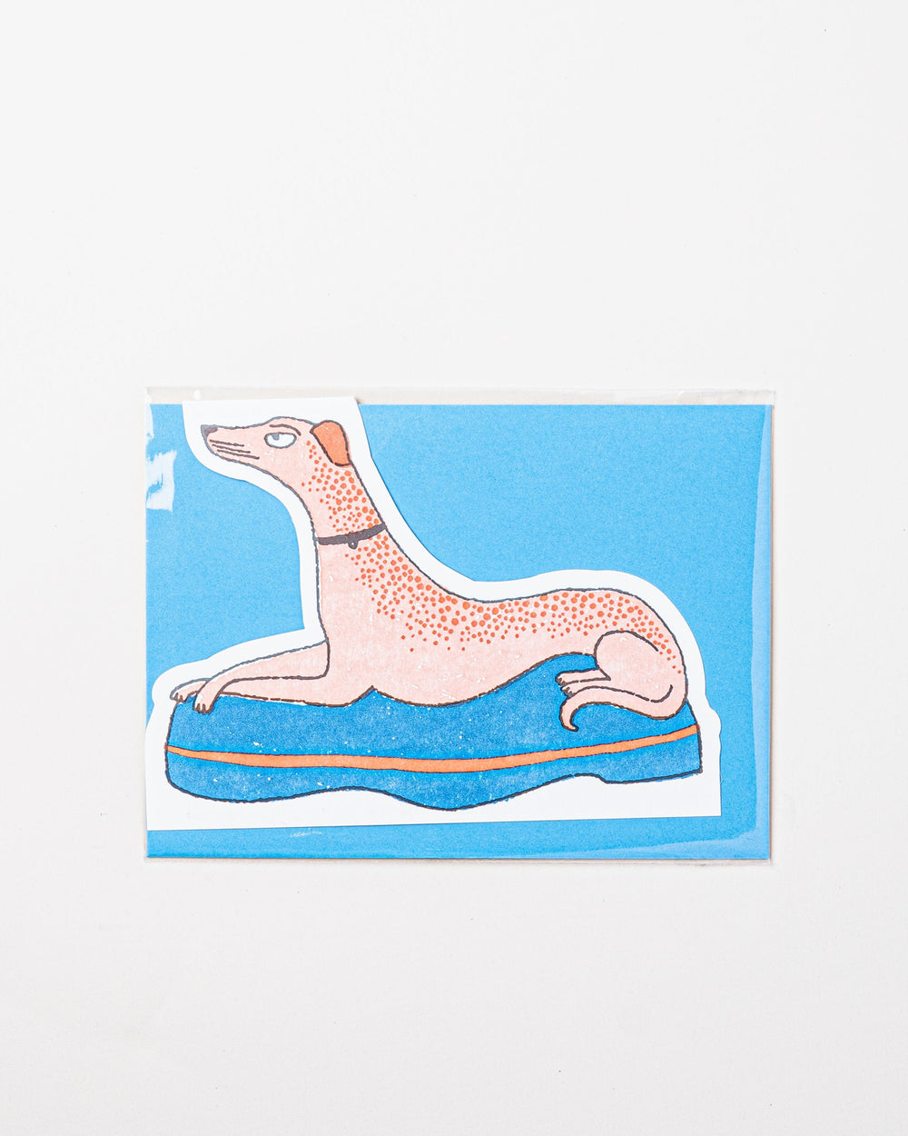 Crossed Paw Dog Card