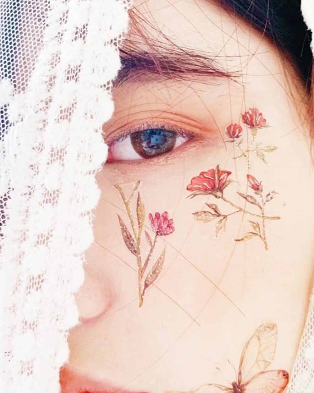 Blushing Phantom Temporary Tattoos