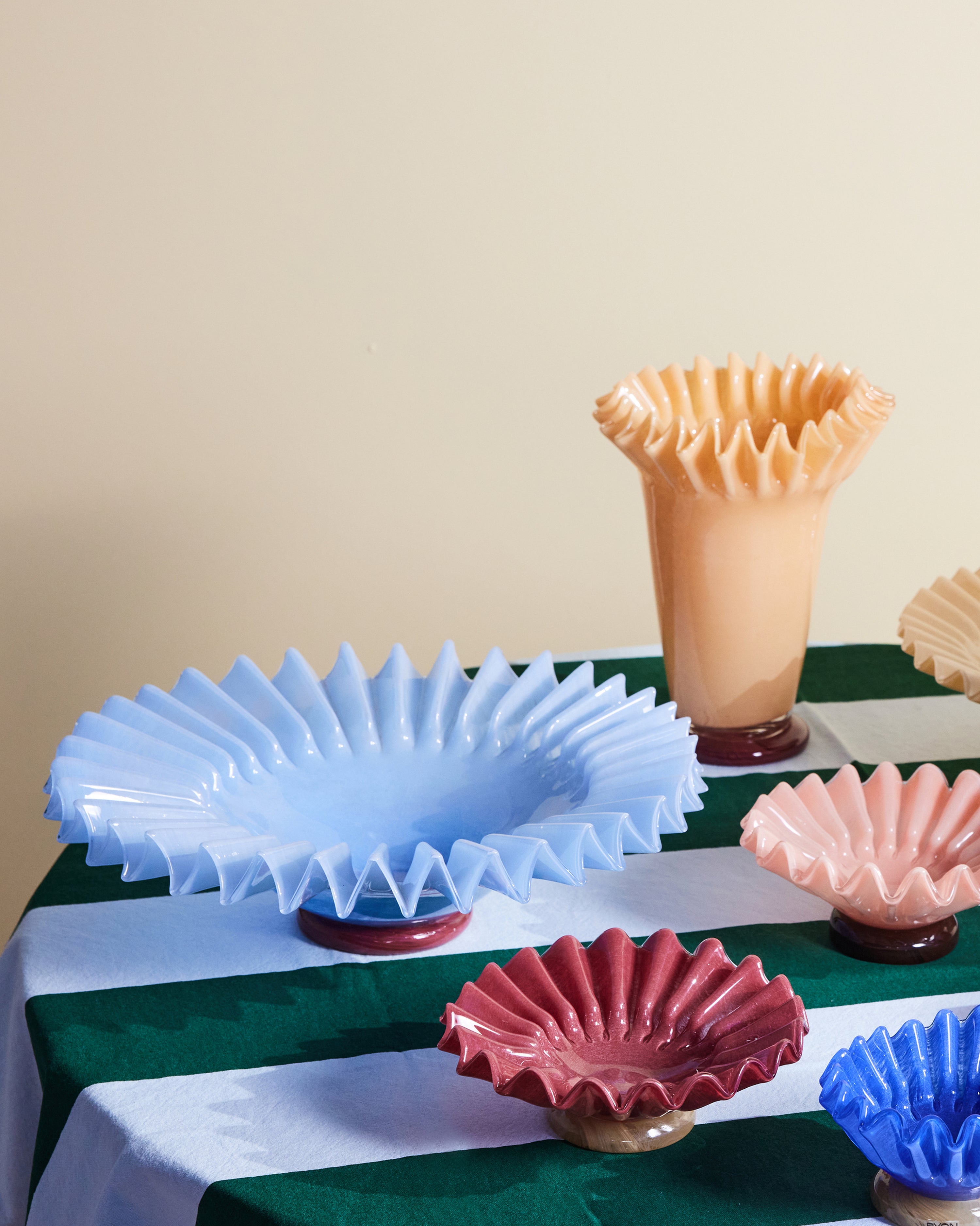 Bowl Lori L Light Blue/Bordeaux