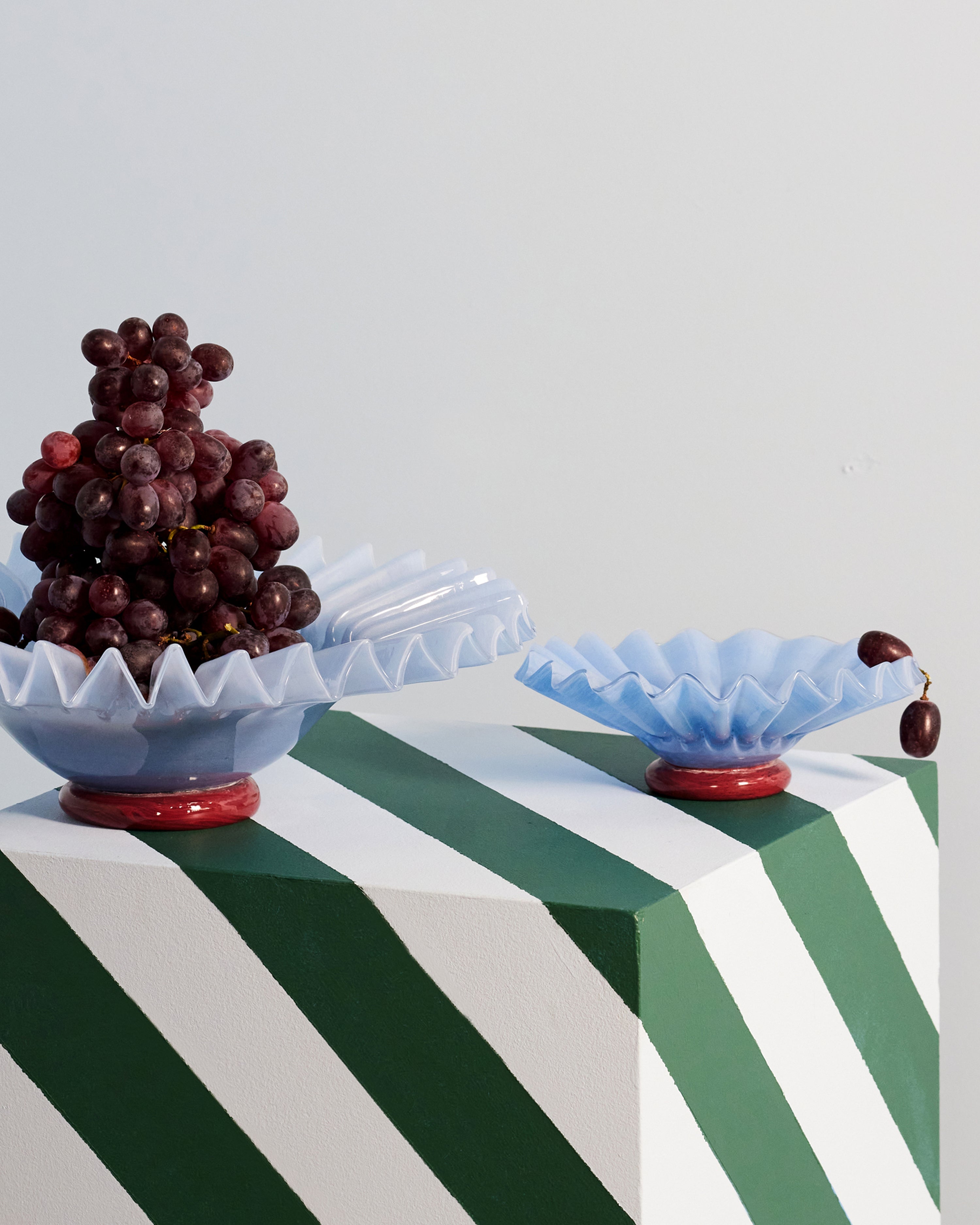 Bowl Lori M Light Blue/Bordeaux