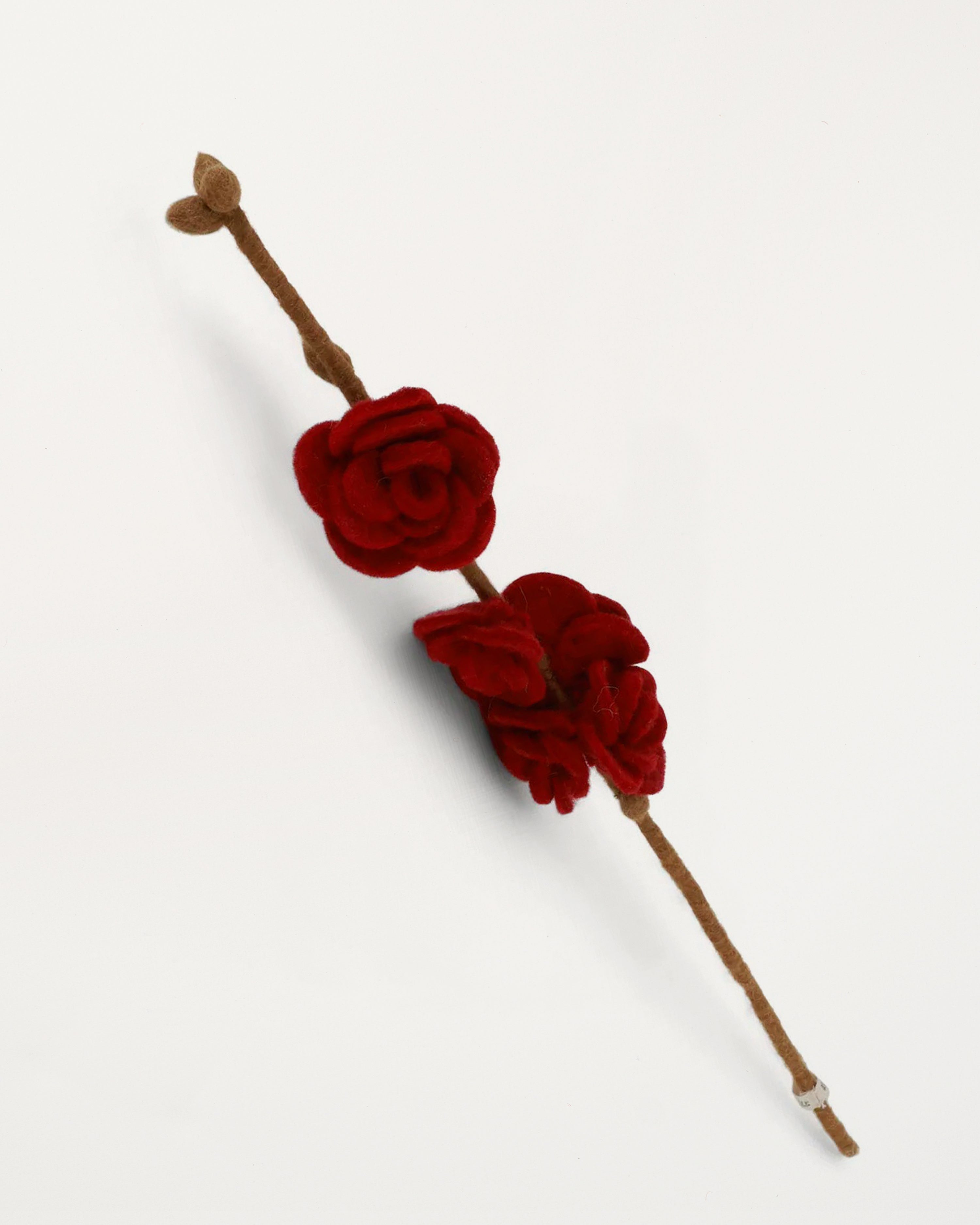 Branch Dark Red Roses