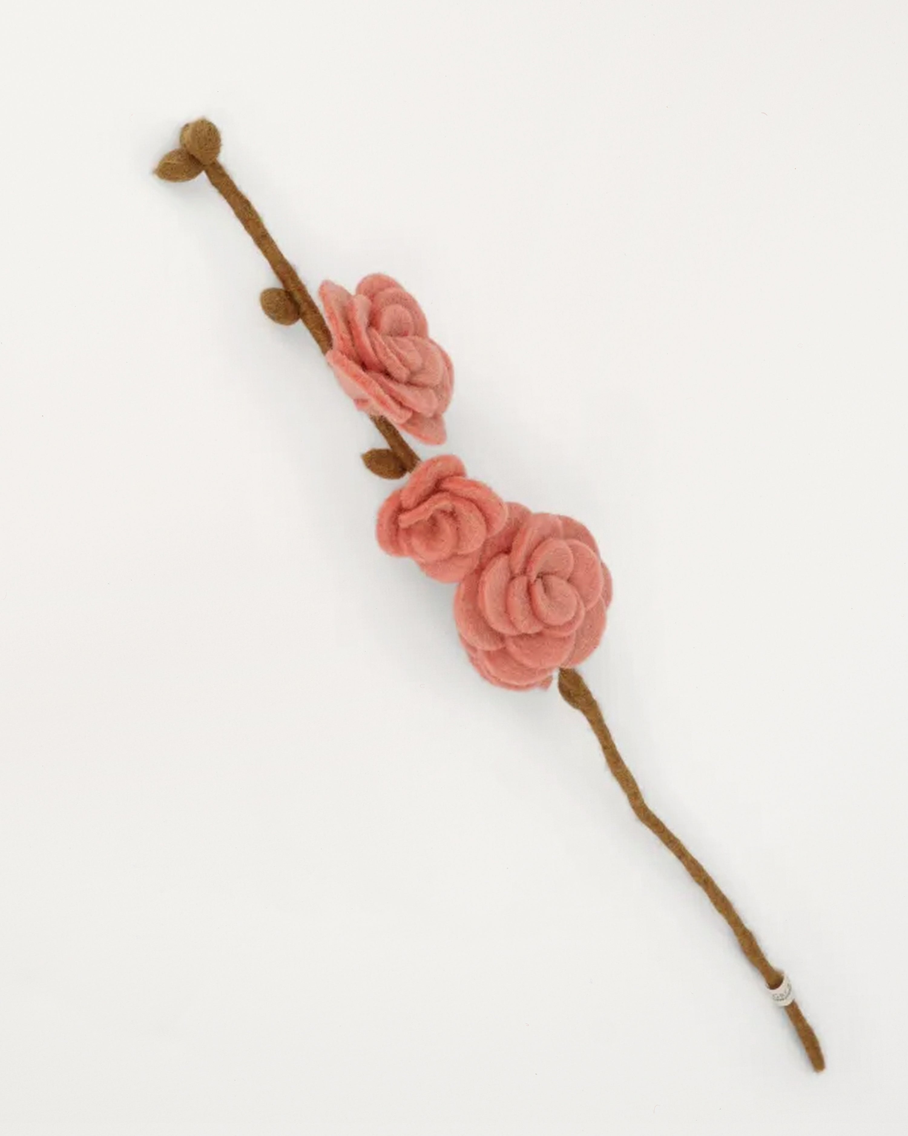 Branch Dusty Red Roses