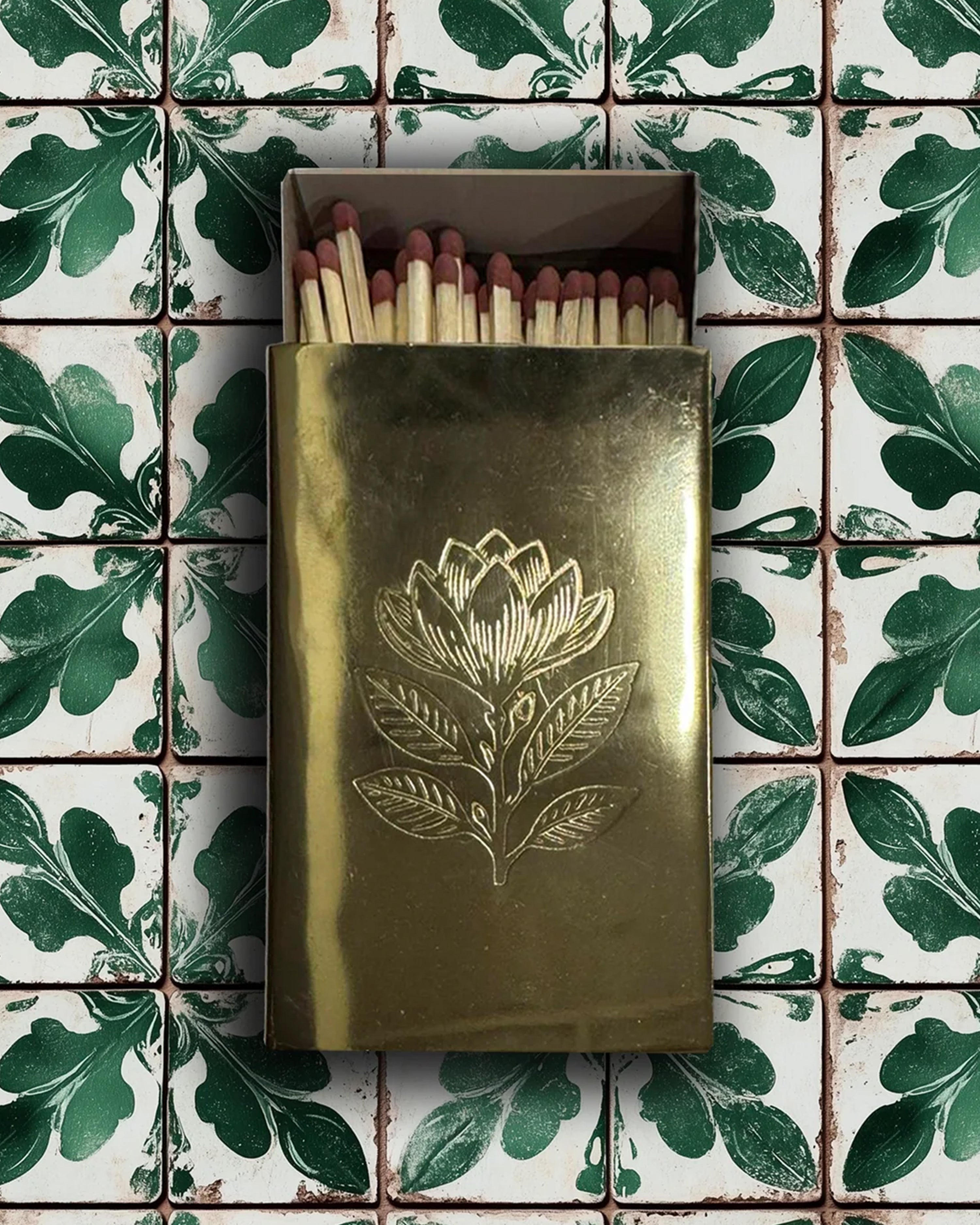 Brass Match Box