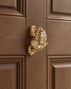 Bumble Bee Door Knocker Polished Brass