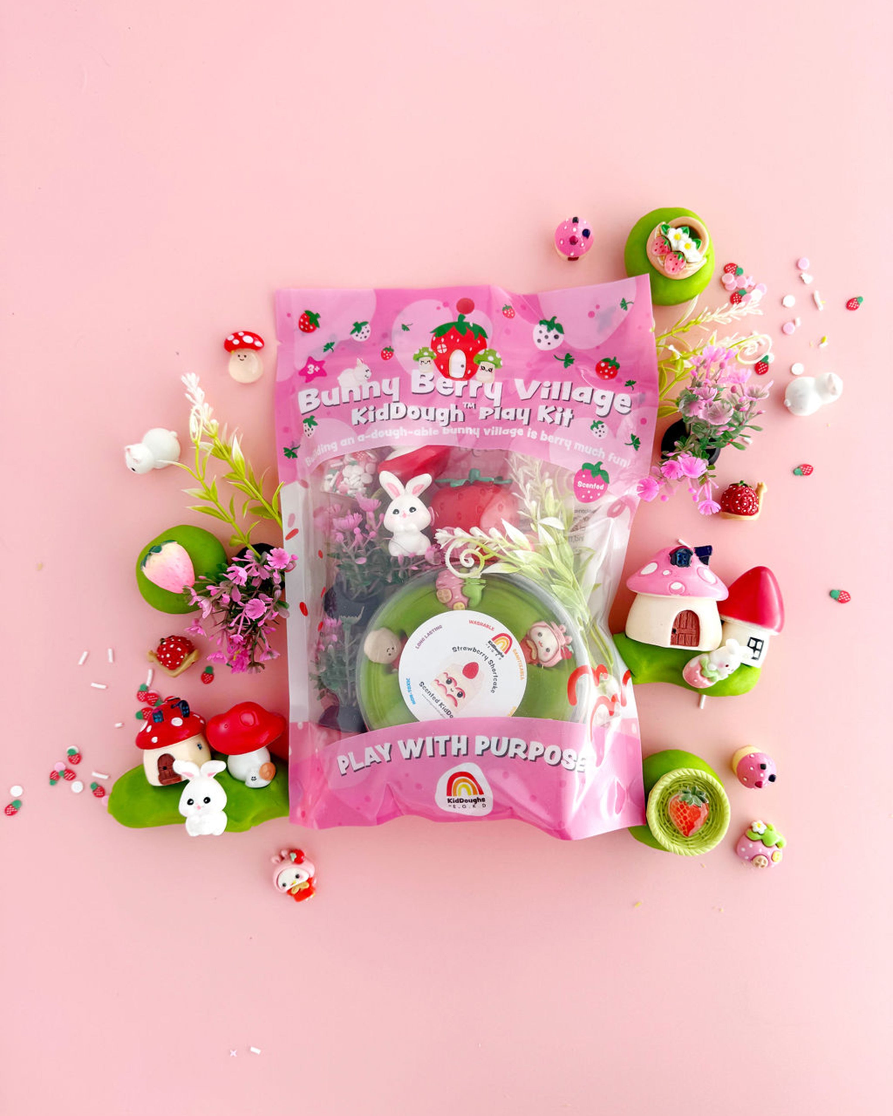 Bunny Berry Village KidDough Play Kit