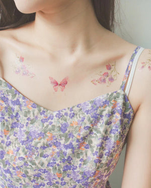 Butterflies In The Garden Temporary Tattoos