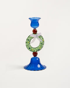 Candle Holder Merry Wreath