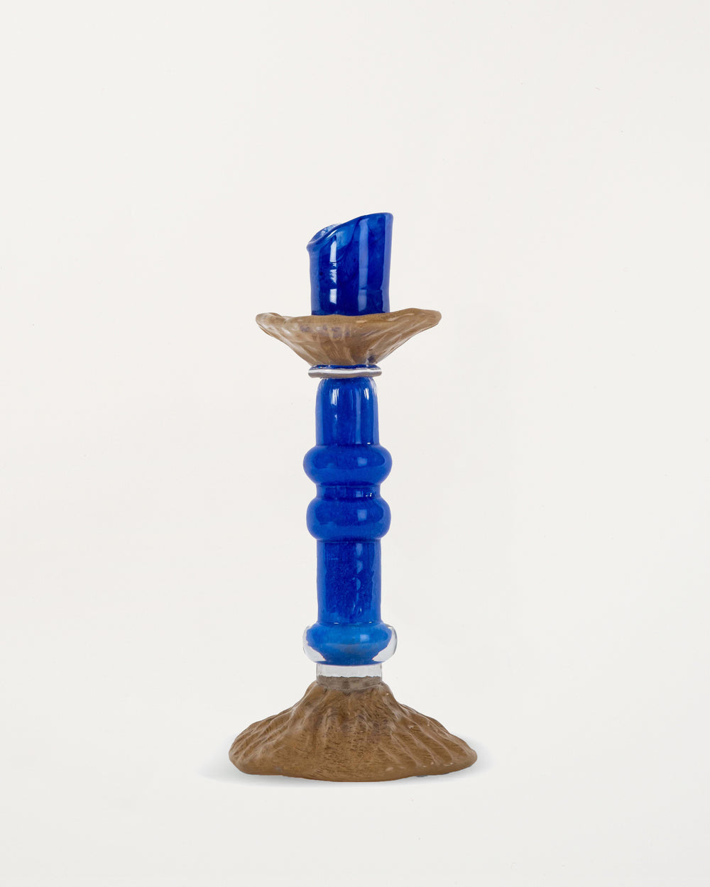 Candlestick Lara M Blue/Beige