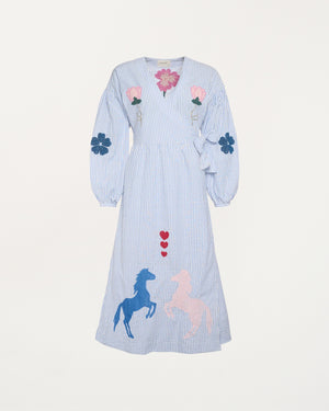 Caro Dress Cashmere Blue