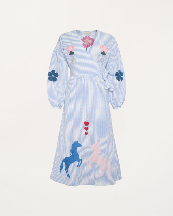 Caro Dress Cashmere Blue