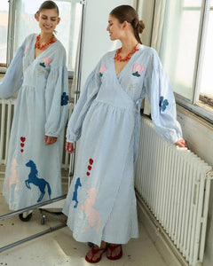 Caro Dress Cashmere Blue