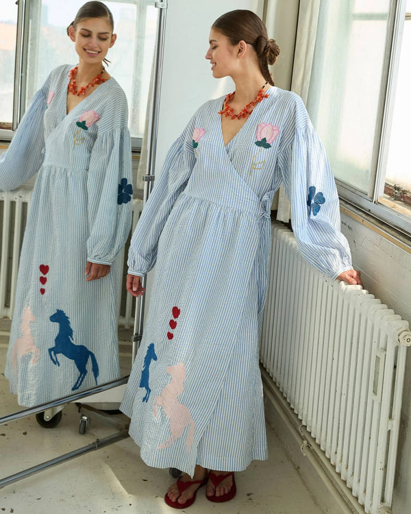 Caro Dress Cashmere Blue