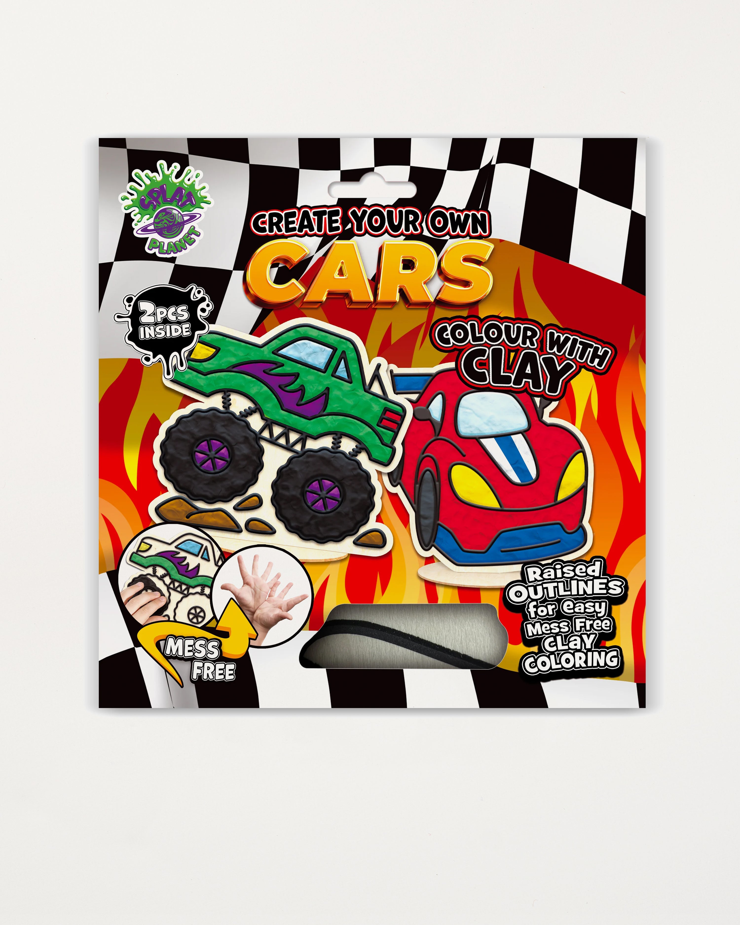 Cars Clay Colouring Kit