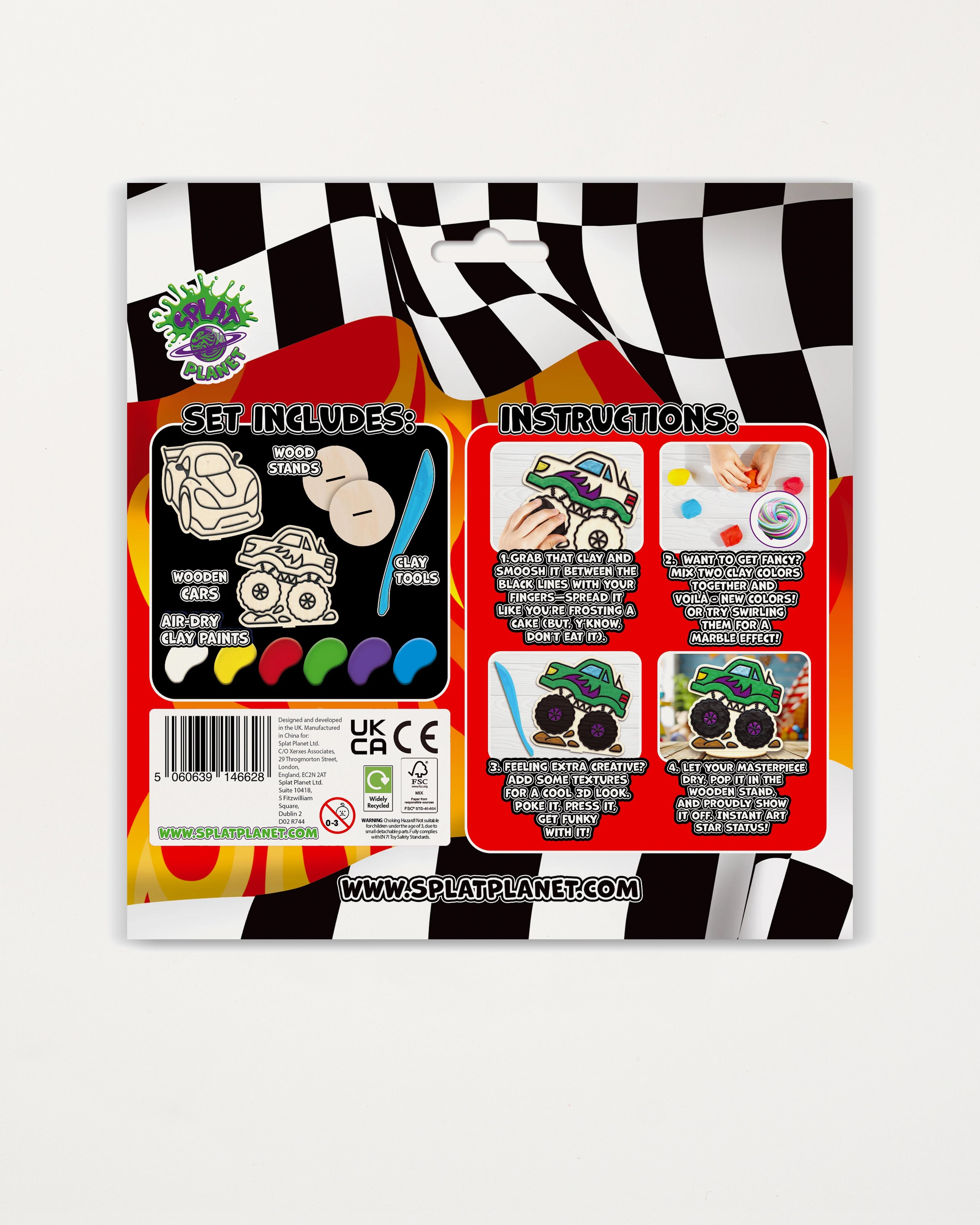 Cars Clay Colouring Kit
