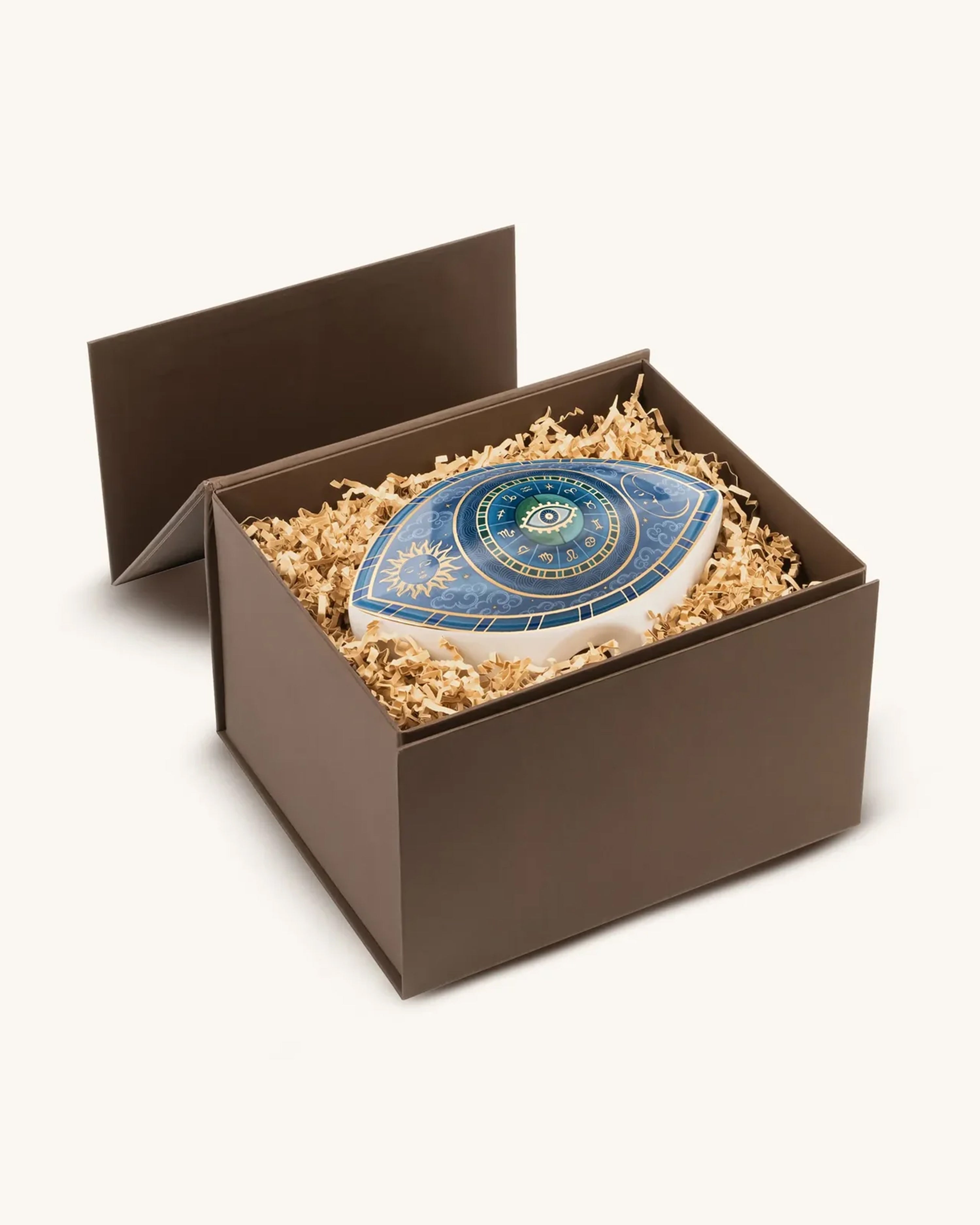 Celestial Unity Evil Eye Zodiac Ceramic Statue