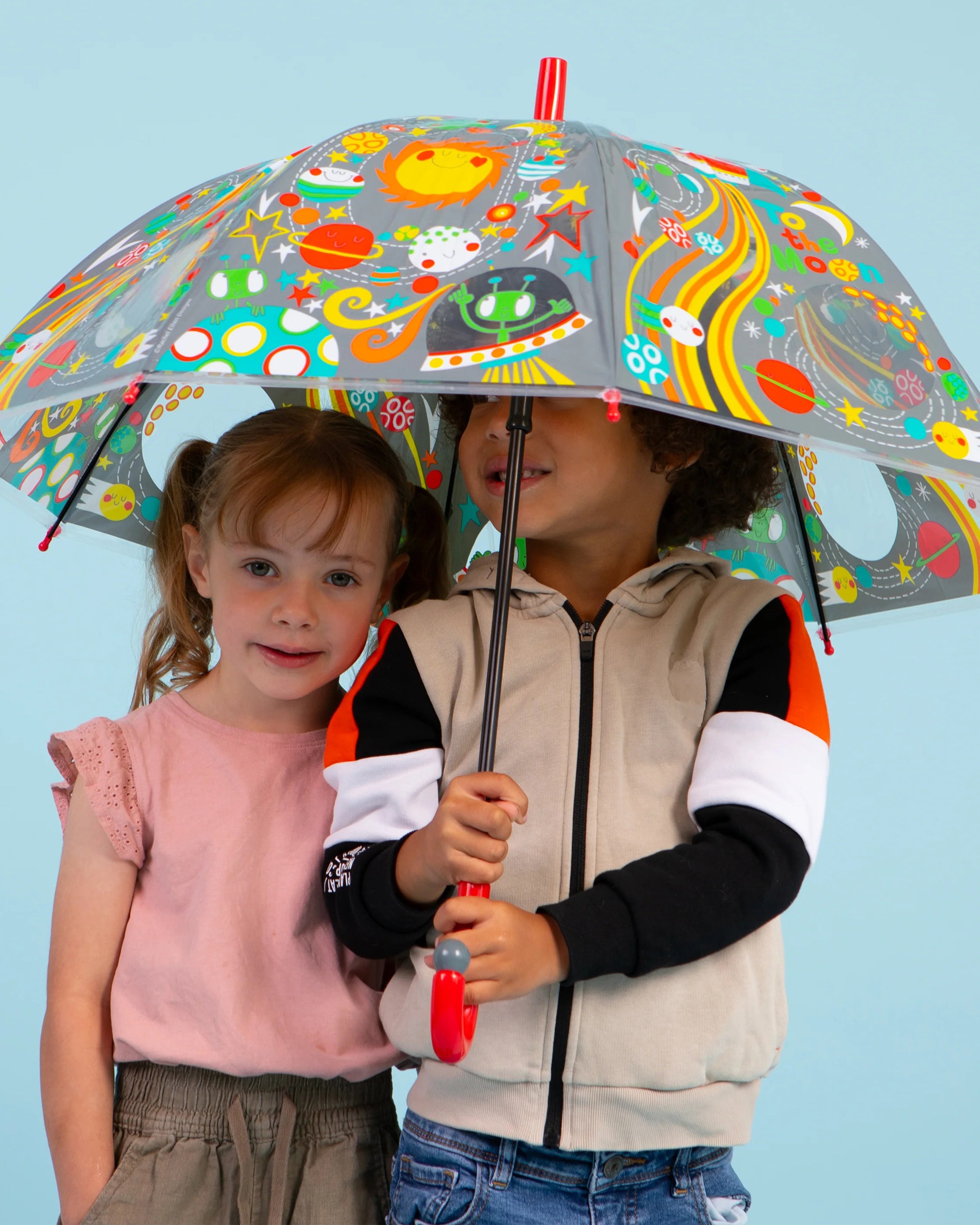 Children's Umbrella To the Moon Space Design
