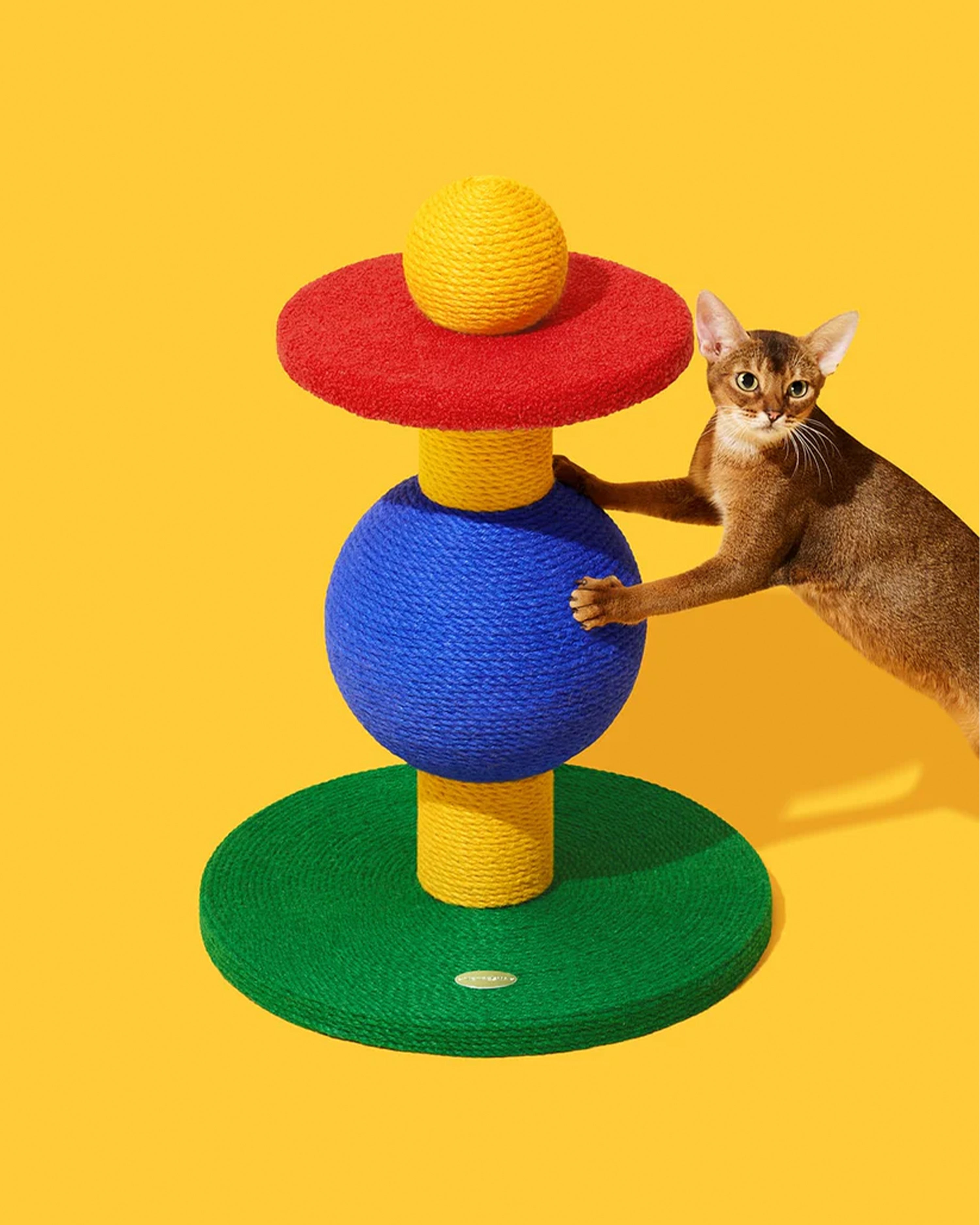 Chroma Cat Scratching Post Playful Ball
